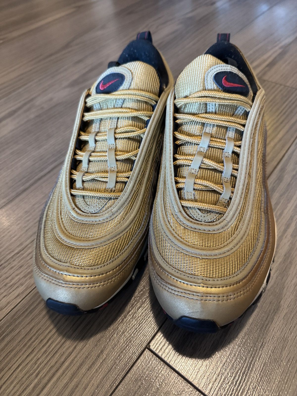 Nike Nike Air Max 97 OG Gold 2018 Size US 12 / EU 45 - 2 Thumbnail