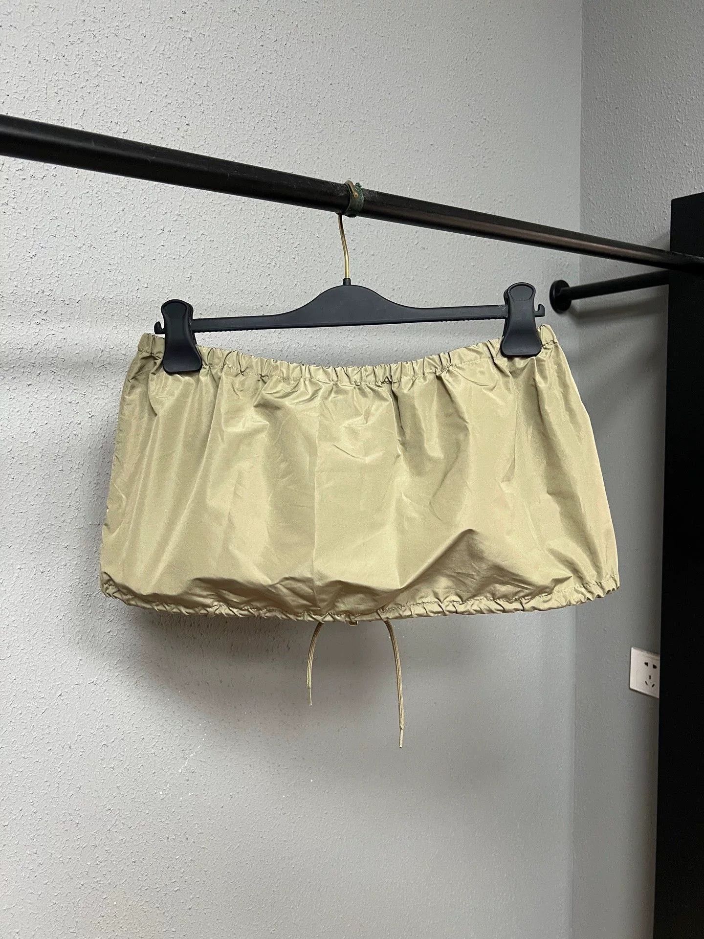 Miu Miu Miu Miu Beige Nylon Utility Belted Skirt Size ONE SIZE - 2 Thumbnail