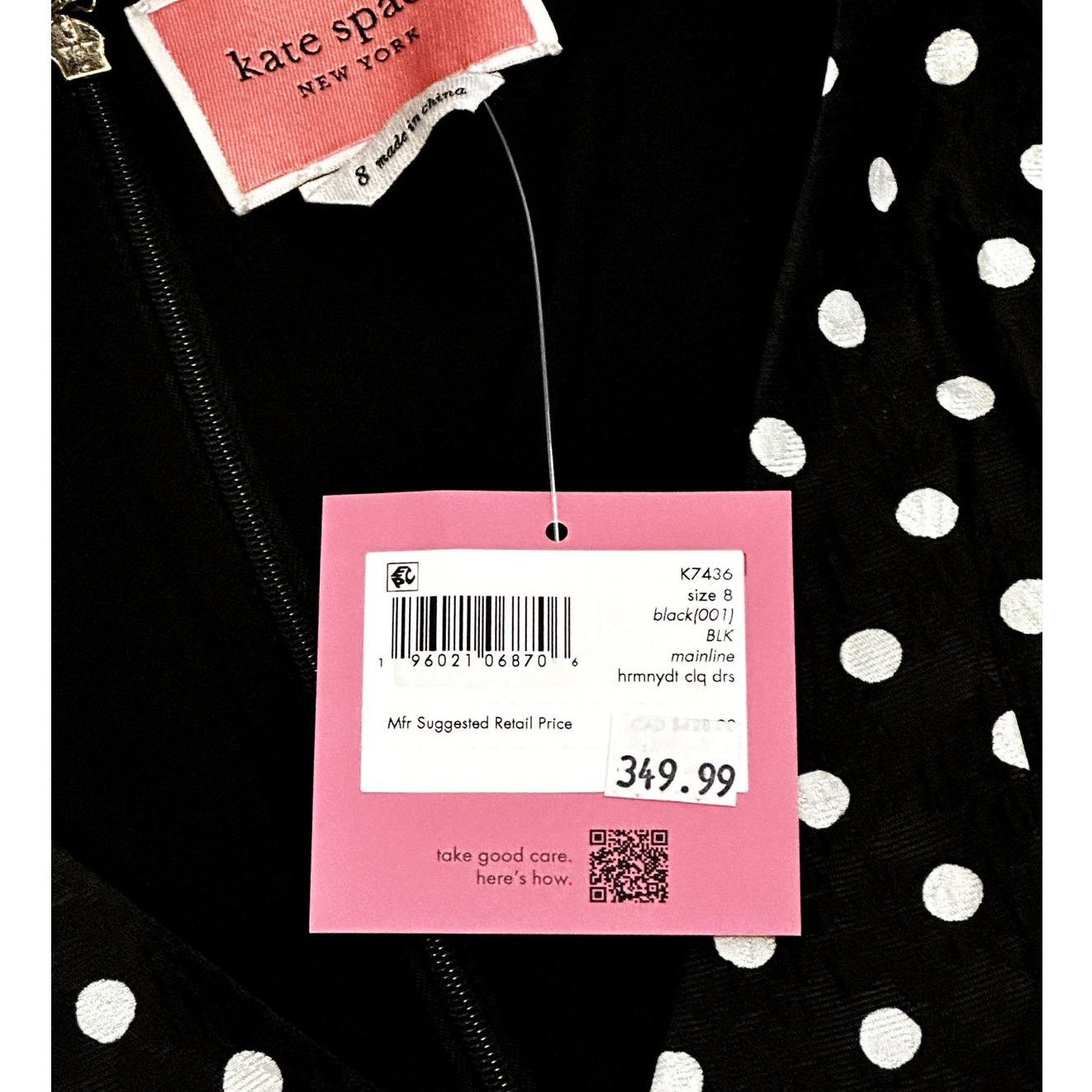 Kate Spade Kate Spade Harmony Dot Cloqué mainline Dress 8 Black Size M / US 6-8 / IT 42-44 - 10 Thumbnail