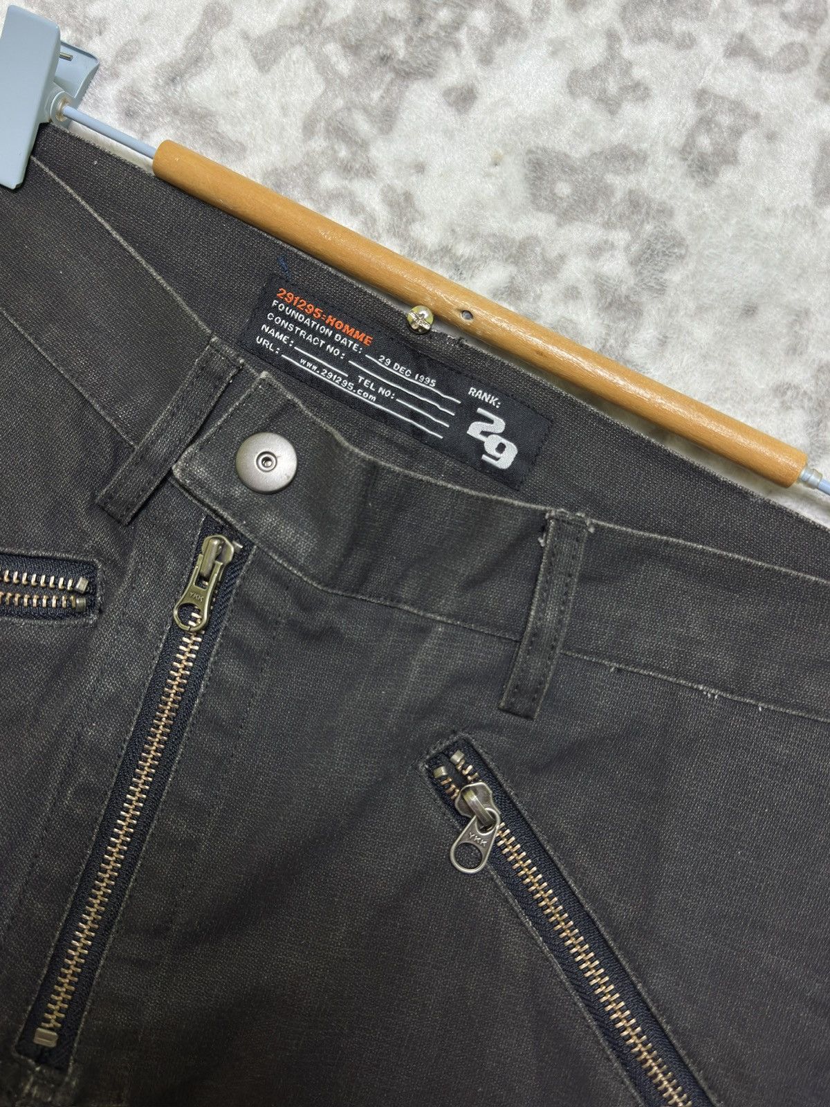 291295=Homme 291295=HOMME Asymmetric Zip Denim Pants Archive Japan Size US 29 - 7 Thumbnail