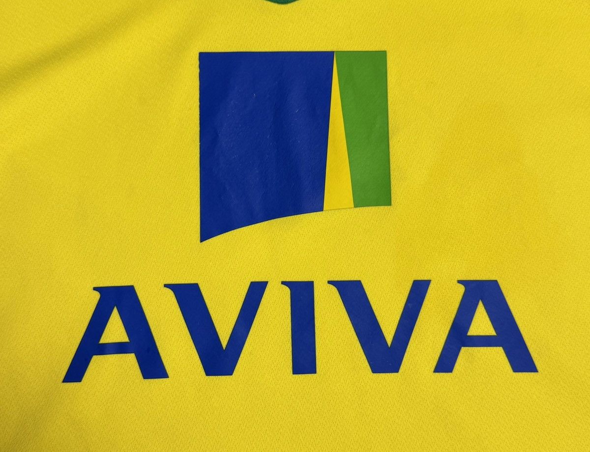 Errea Norwich City 2014 2015 Home Shirt Soccer Jersey Errea Size US S / EU 44-46 / 1 - 7 Thumbnail