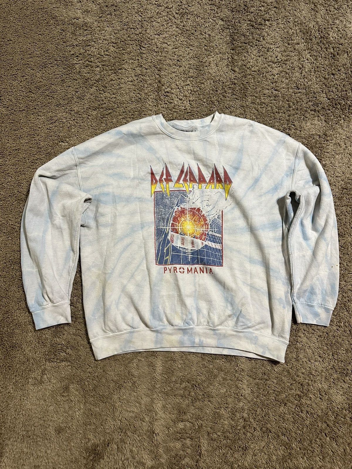 Led Zeppelin Vintage Def Leppard “sky blue” sweater 00s size medium Size US M / EU 48-50 / 2 - 1 Thumbnail