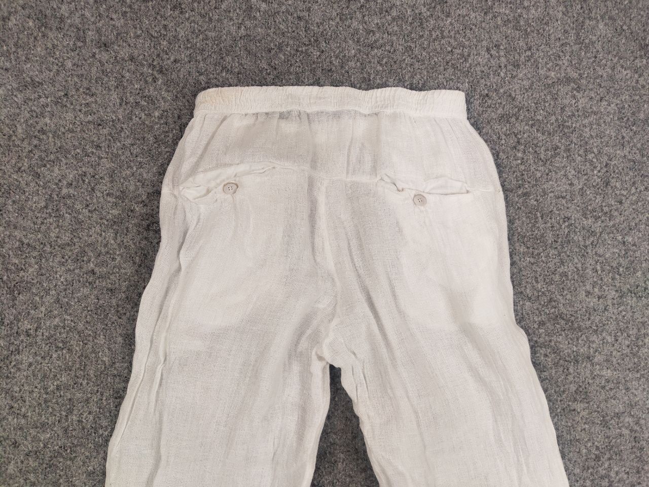 Transit Transit Par Such Design classic White Linen Trouser Pants Size 30" / US 8 / IT 44 - 10 Thumbnail