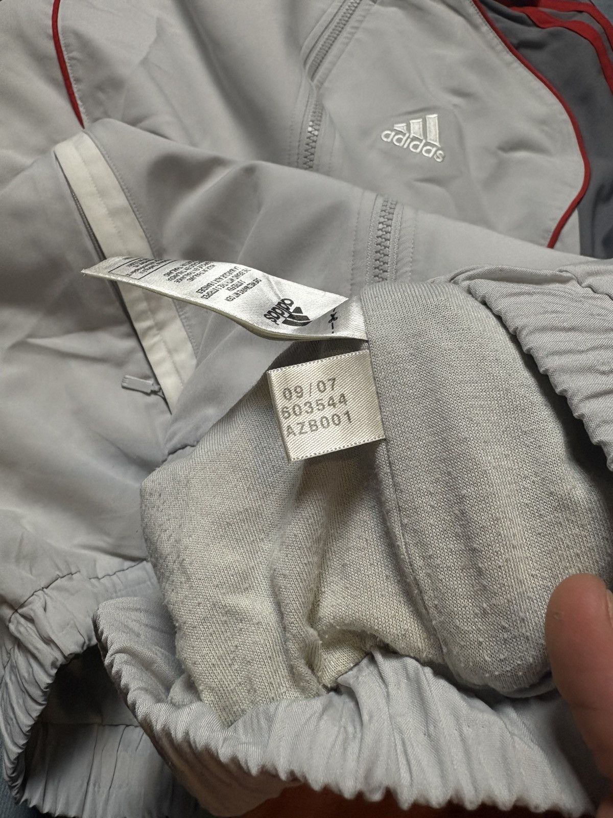 Adidas Adidas Track Jacket 2007 Grey Red – Size 164 (Fits M) Size US M / EU 48-50 / 2 - 5 Thumbnail