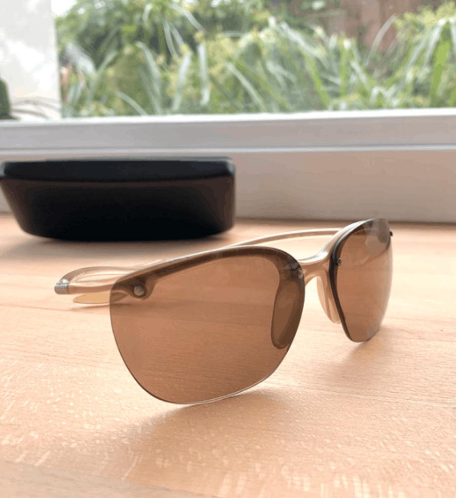 Prada × Vintage PRADA Sunglasses Rimless Sport Metal Frame Shield Wrap Size ONE SIZE - 4 Thumbnail