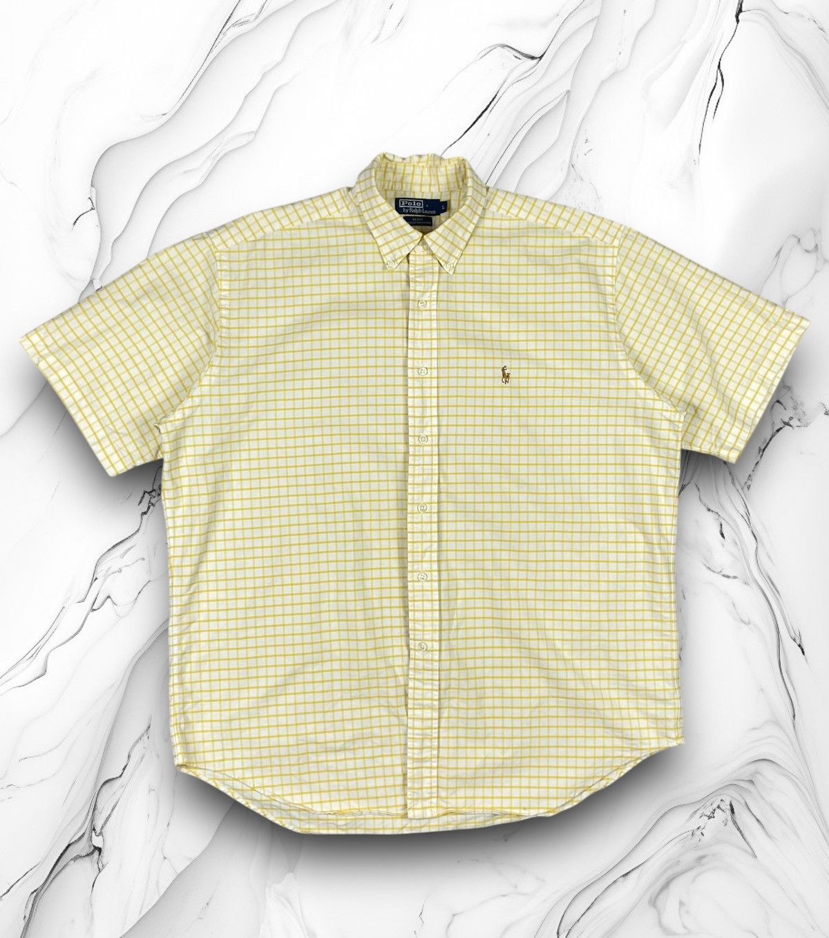 Polo Ralph Lauren Polo Ralph Lauren Checkered Button Up Short Sleeve Shirt Size US L / EU 52-54 / 3 - 1 Thumbnail