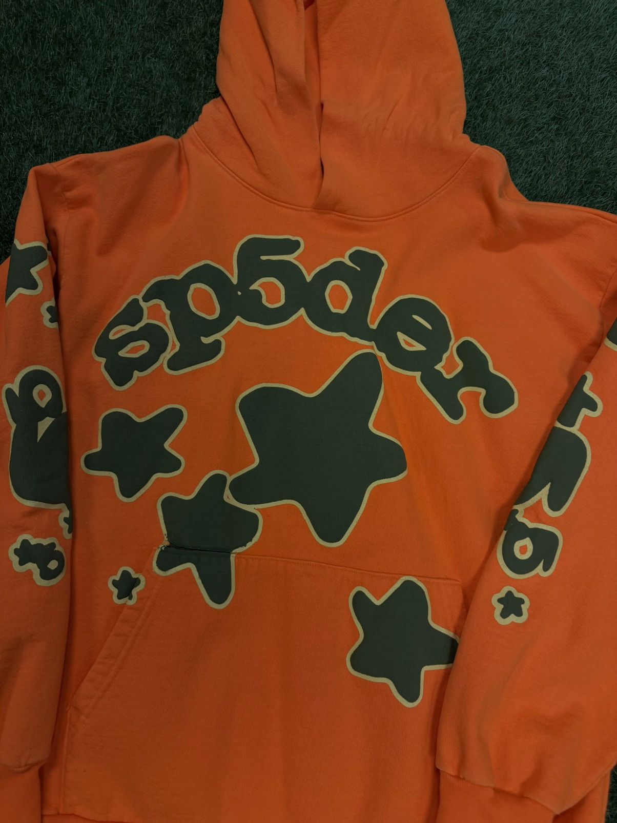 Sp5der Sp5der Worldwide Orange Star Hoodie Size XL (NEW) Size US XL / EU 56 / 4 - 5 Thumbnail
