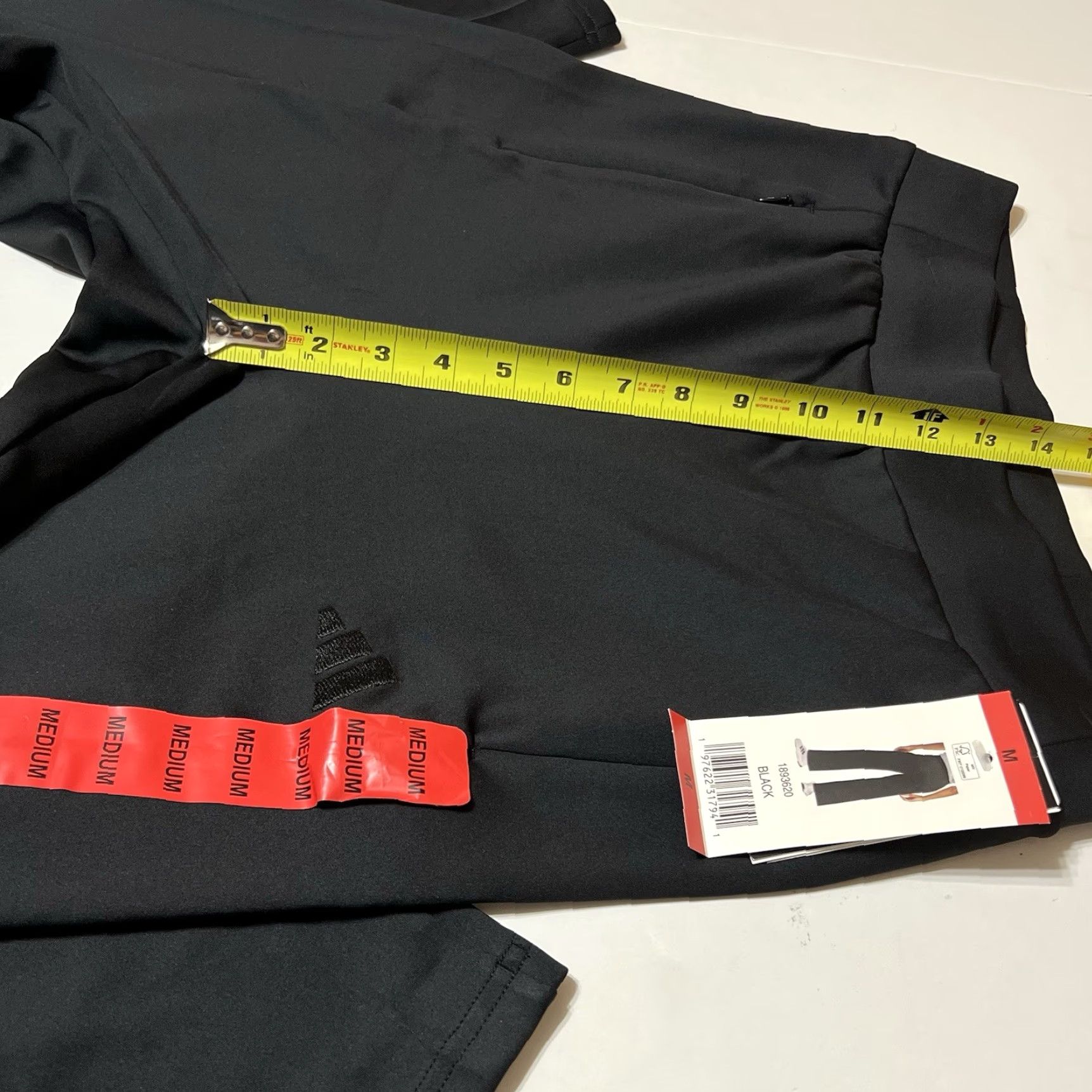 Adidas Adidas Women's Wide Leg Active Wear Pant Black M NWT Pants Regular Waist 29 Inseam 26 In Polyester Spandex Size 32" / US 10 / IT 46 - 4 Thumbnail