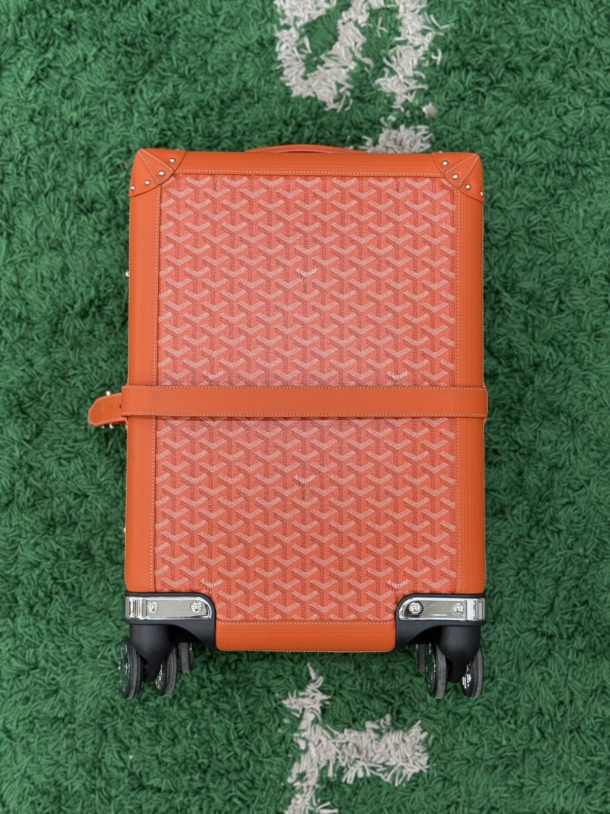 Goyard Goyard Bourget PM Carry On Suitecase Orange Canvas Trolley Size ONE SIZE - 15 Thumbnail