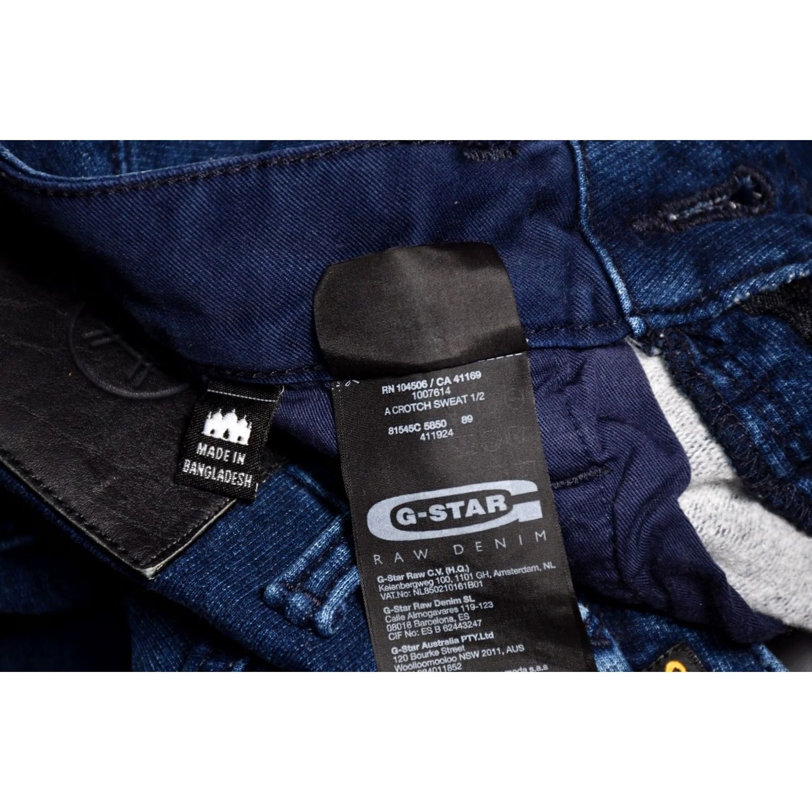 G-Star G-Star RAW A CROTCH SWEAT 1/2 Men's Denim Shorts Size US 31 - 8 Thumbnail