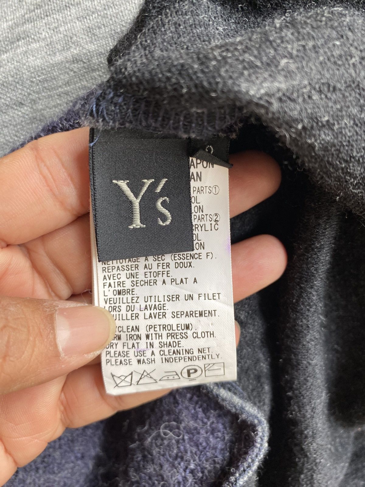 Y's Y’s Yohji Yamamoto Gray Layered Hem Knit Top Size XS / US 0-2 / IT 36-38 - 9 Thumbnail