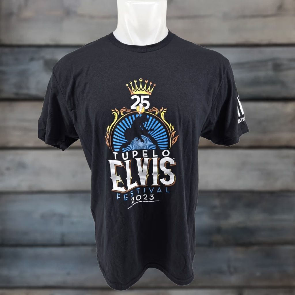Vintage VINTAGE Tupelo Mississippi Elvis Presley Festival 2023 T-Shirt Large Size US L / EU 52-54 / 3 - 1 Thumbnail