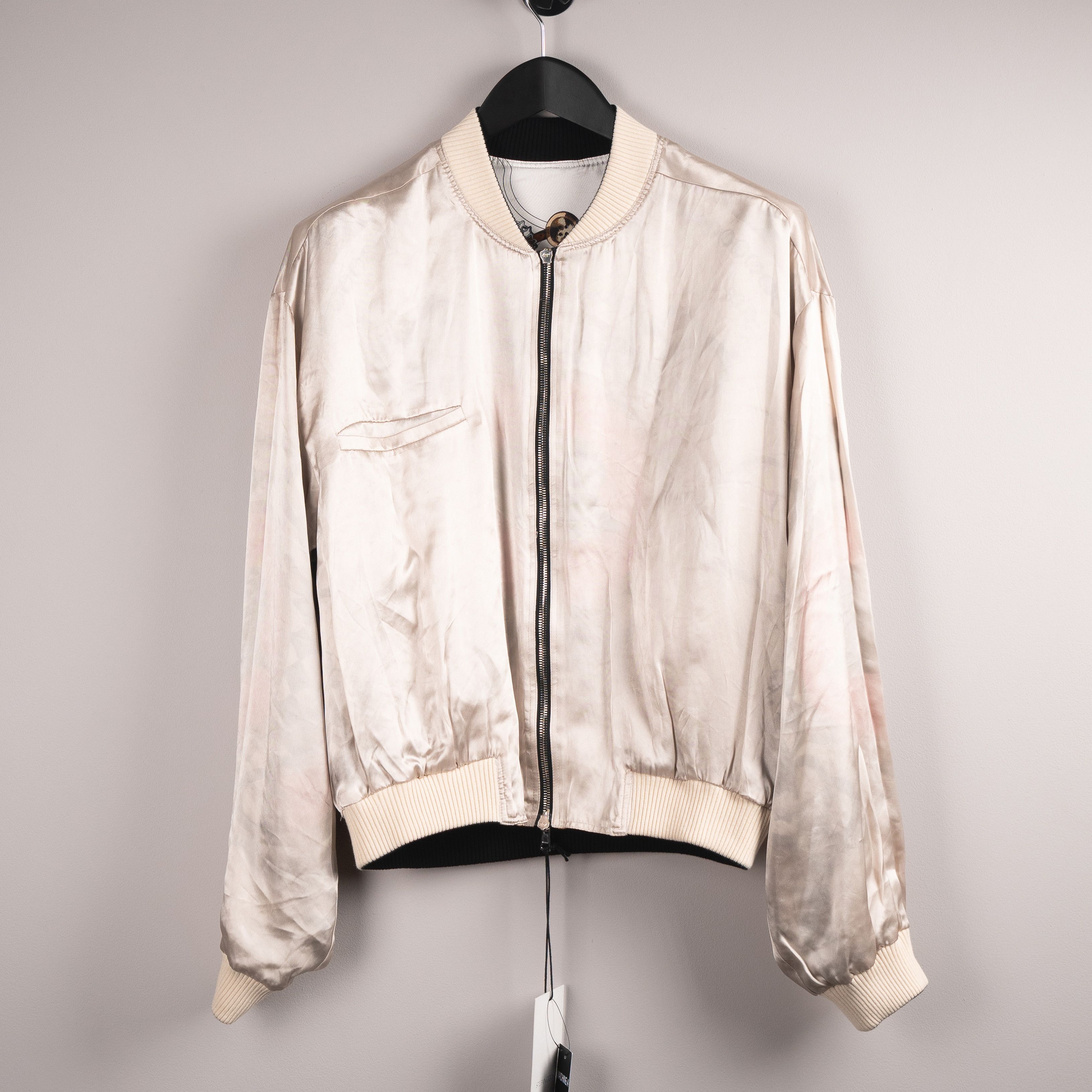 Stefan Cooke Stefan Cooke SS23 Printed Silk Bomber Jacket White Size US L / EU 52-54 / 3 - 4 Thumbnail