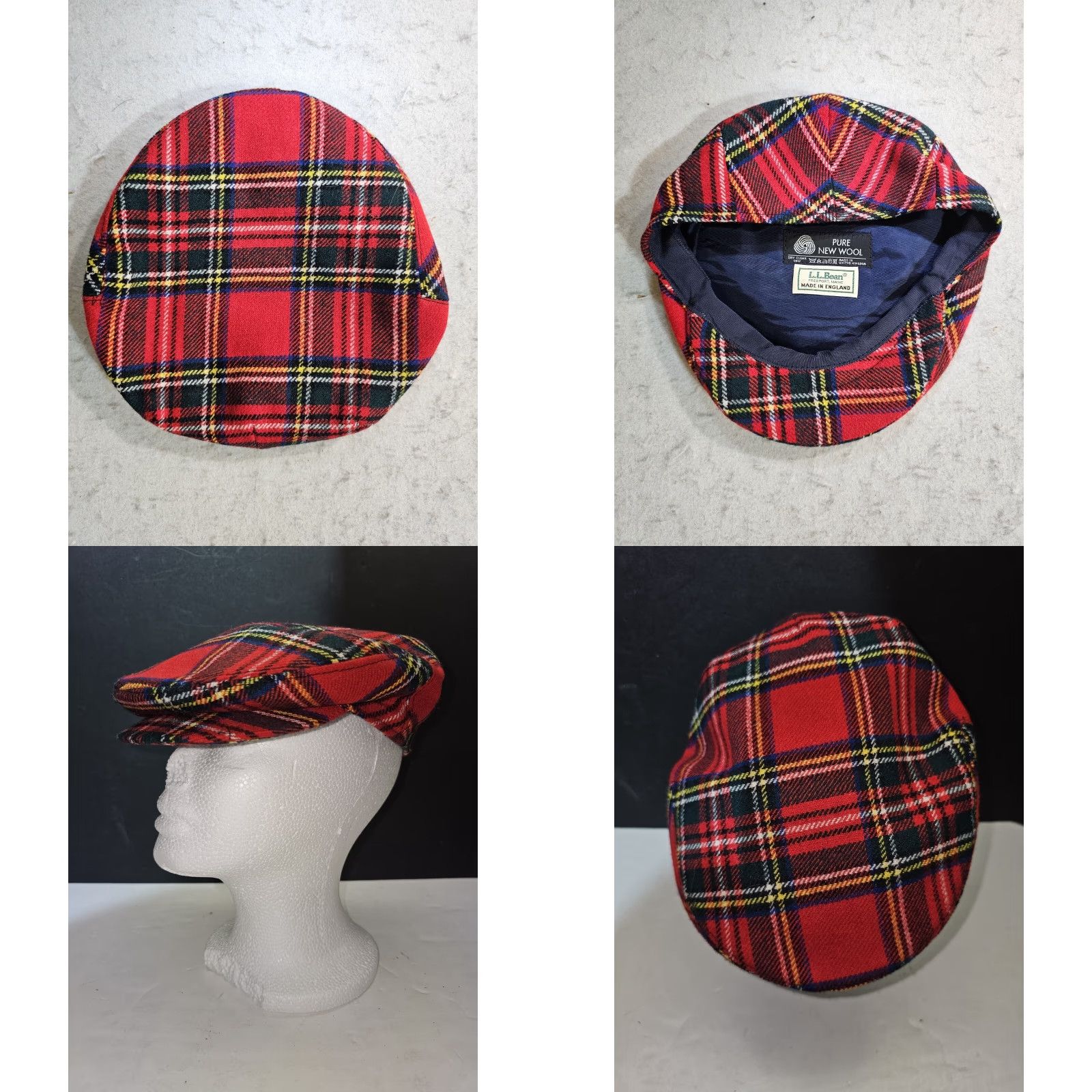 Vintage VINTAGE L.L. Bean Wool Royal Tarden Newsboy Cap Wool Made In England Sz Med Newsboy Cap Men Wool Size ONE SIZE - 8 Thumbnail
