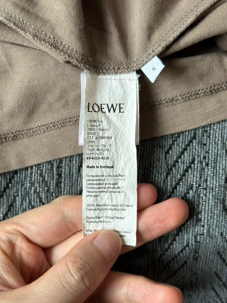 Loewe LOEWE Brown embroidered short sleeves Size US S / EU 44-46 / 1 - 4 Thumbnail