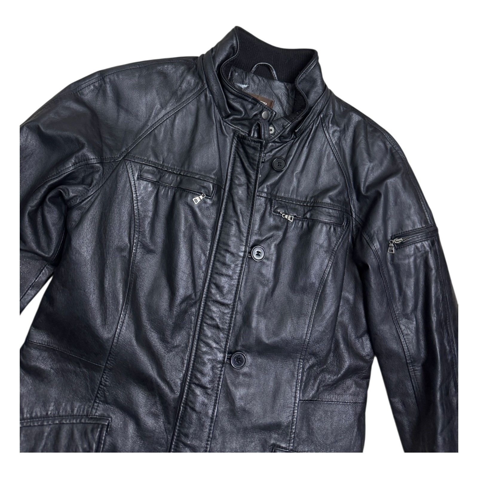 Danier DANIER GENUINE LEATHER Luxury Designer Leather Coat Small Size S / US 4 / IT 40 - 6 Thumbnail