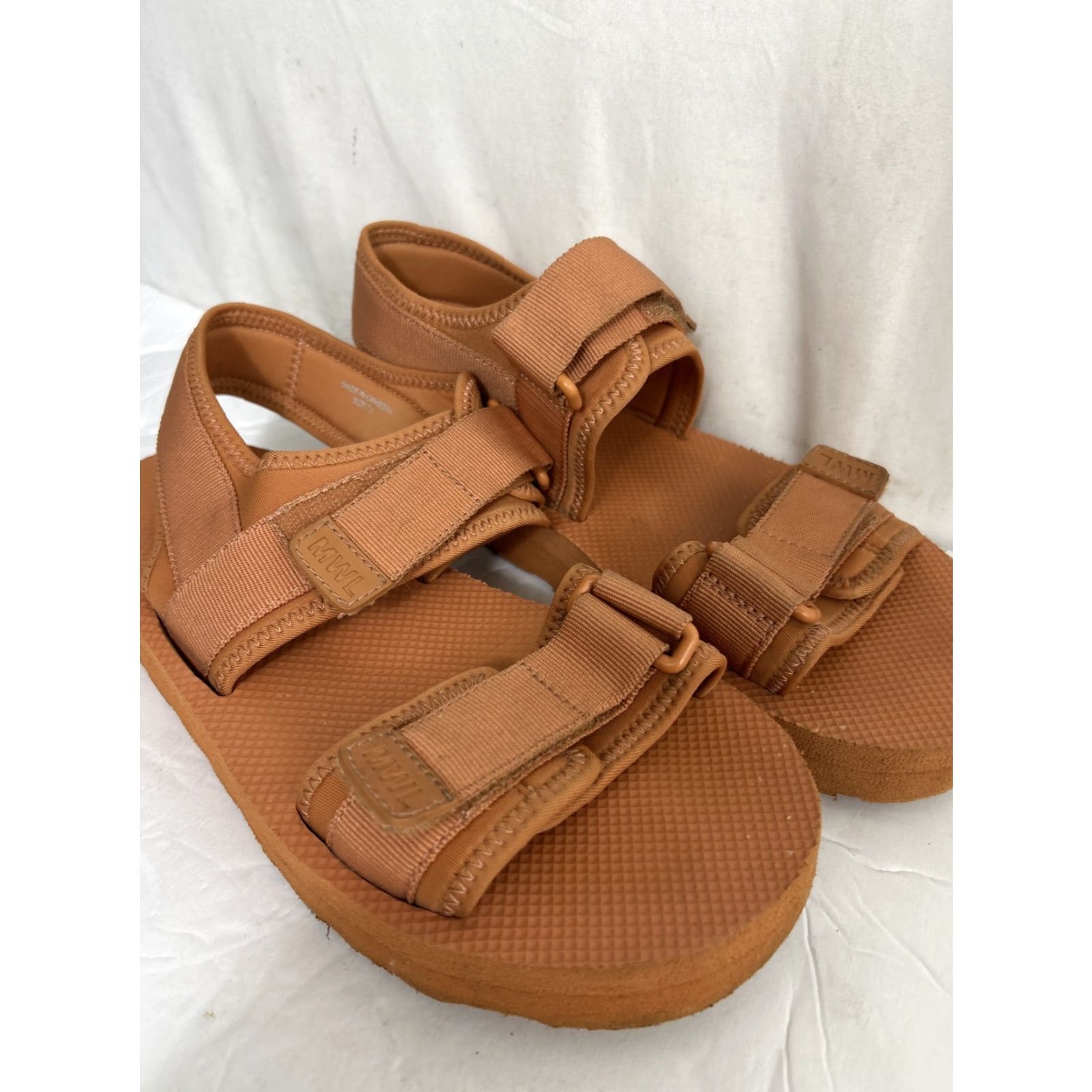 Madewell VINTAGE Madewell The Re)sourced Neoprene Jay Sandal 7.5 Sandal Women Orange 90s Bohemian City Mens? Size US 8 / IT 38 - 3 Thumbnail