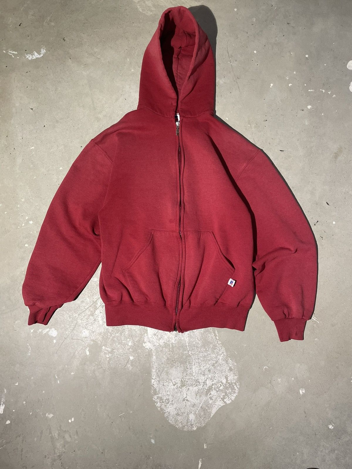 If Six Was Nine × Russell Athletic × Vintage Red Russell Athletic Zip Up Hoodie Size US M / EU 48-50 / 2 - 5 Thumbnail