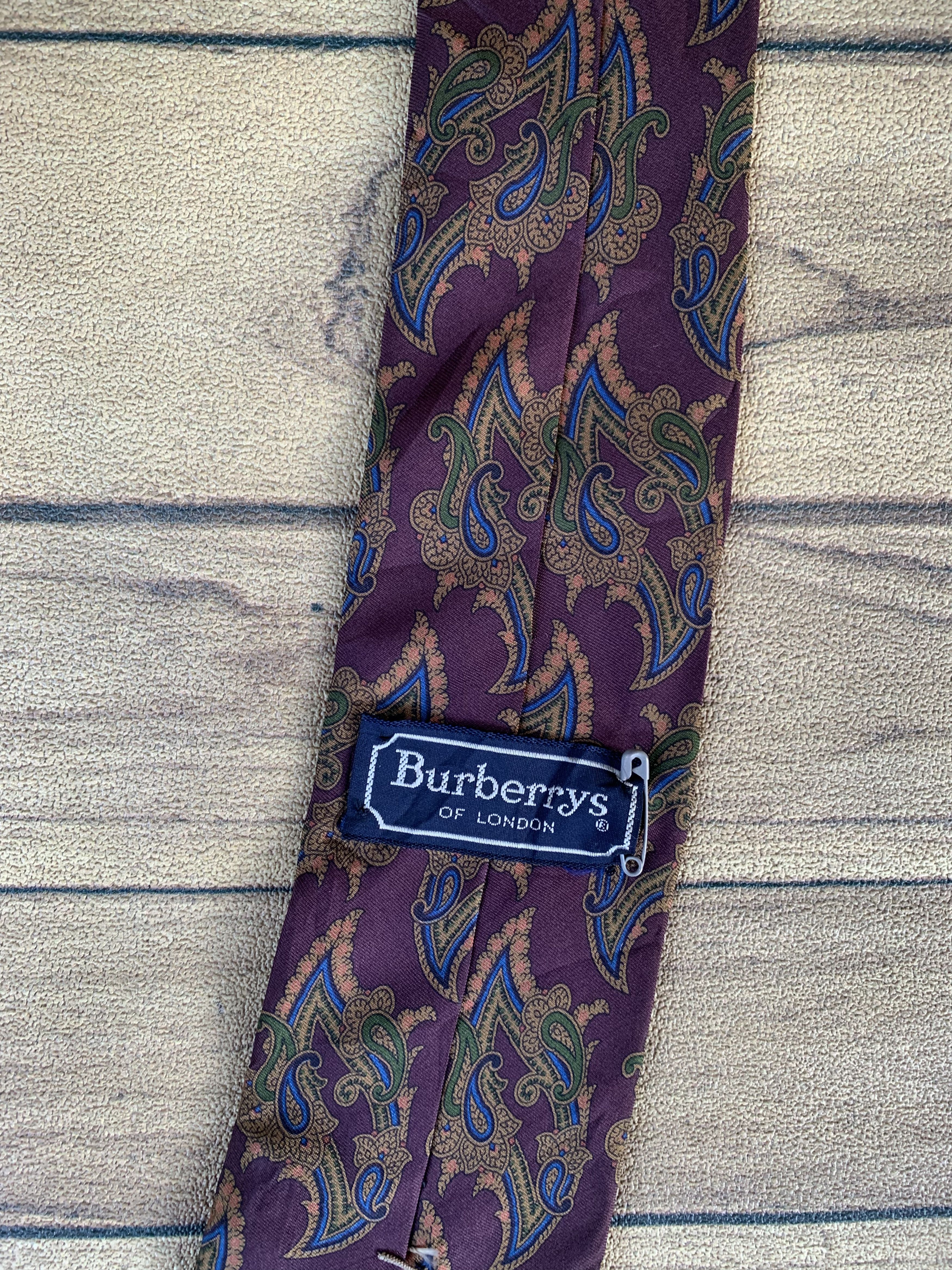 Burberry Vintage burberrys tie fullprint Size ONE SIZE - 4 Thumbnail