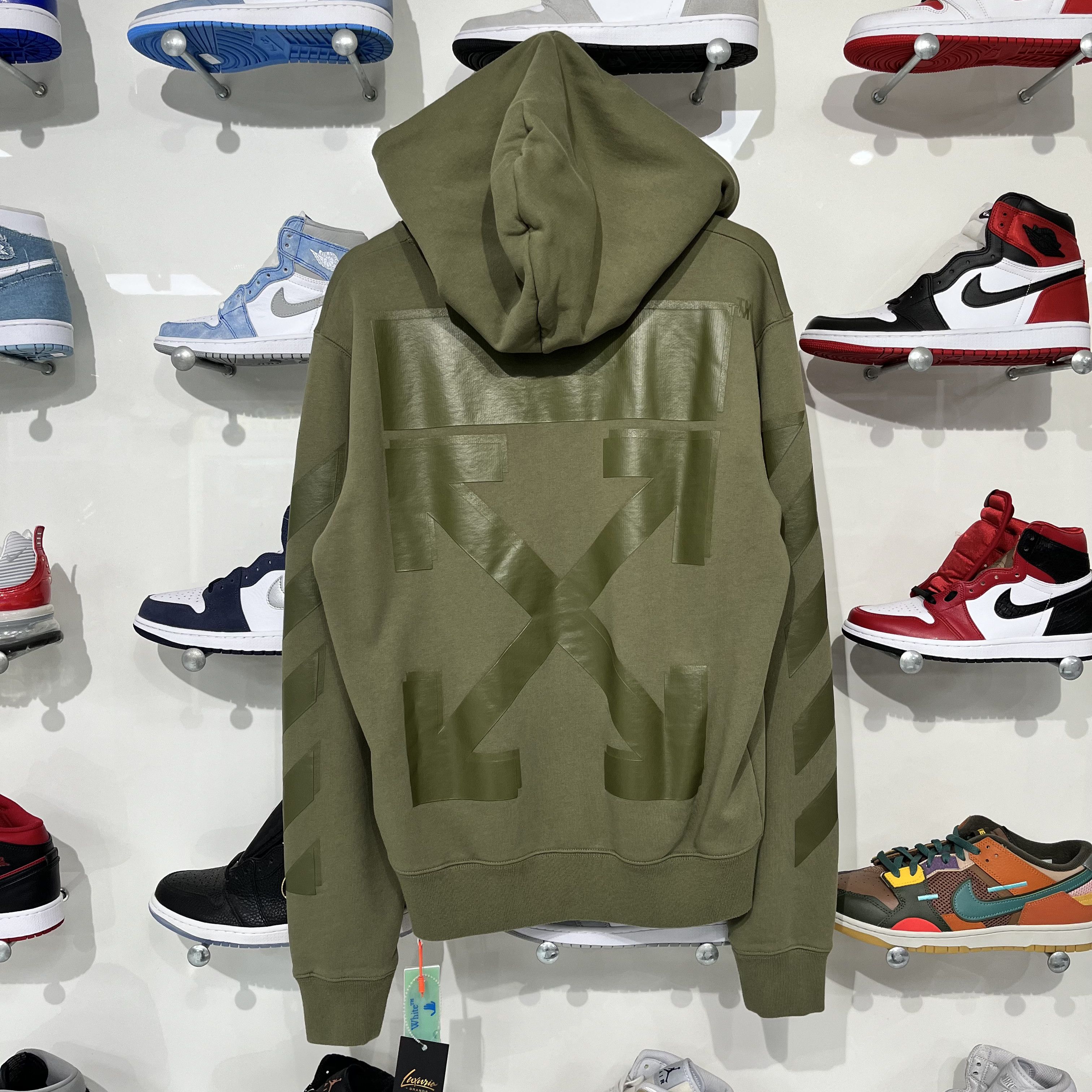 Off-White Off White Rubber Arrows Hoodie Green Size US M / EU 48-50 / 2 - 2 Thumbnail