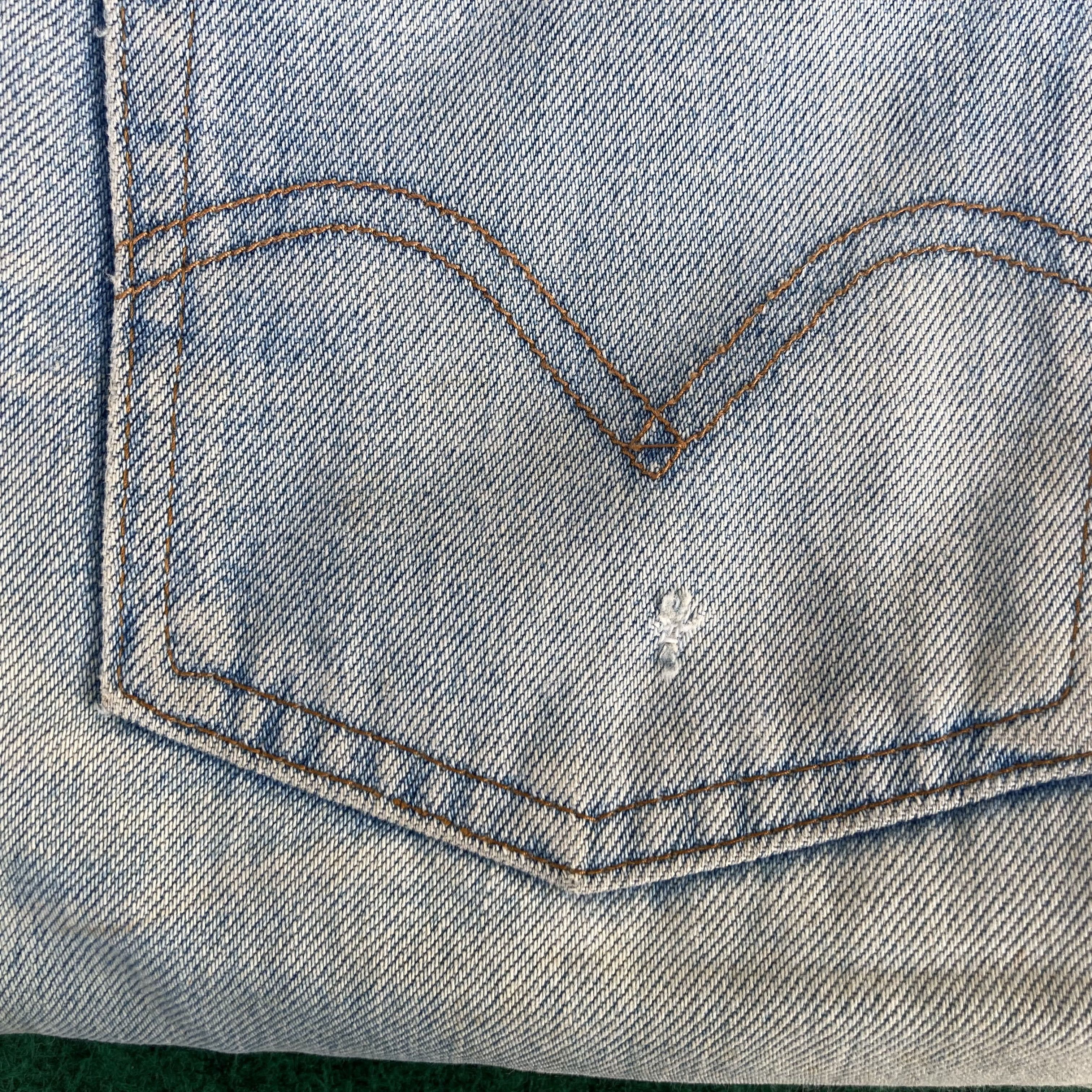 Levi's × Vintage Vtg Levis 505 Denim Ripped 90s Punk Jeans Size US 30 / EU 46 - 13 Thumbnail