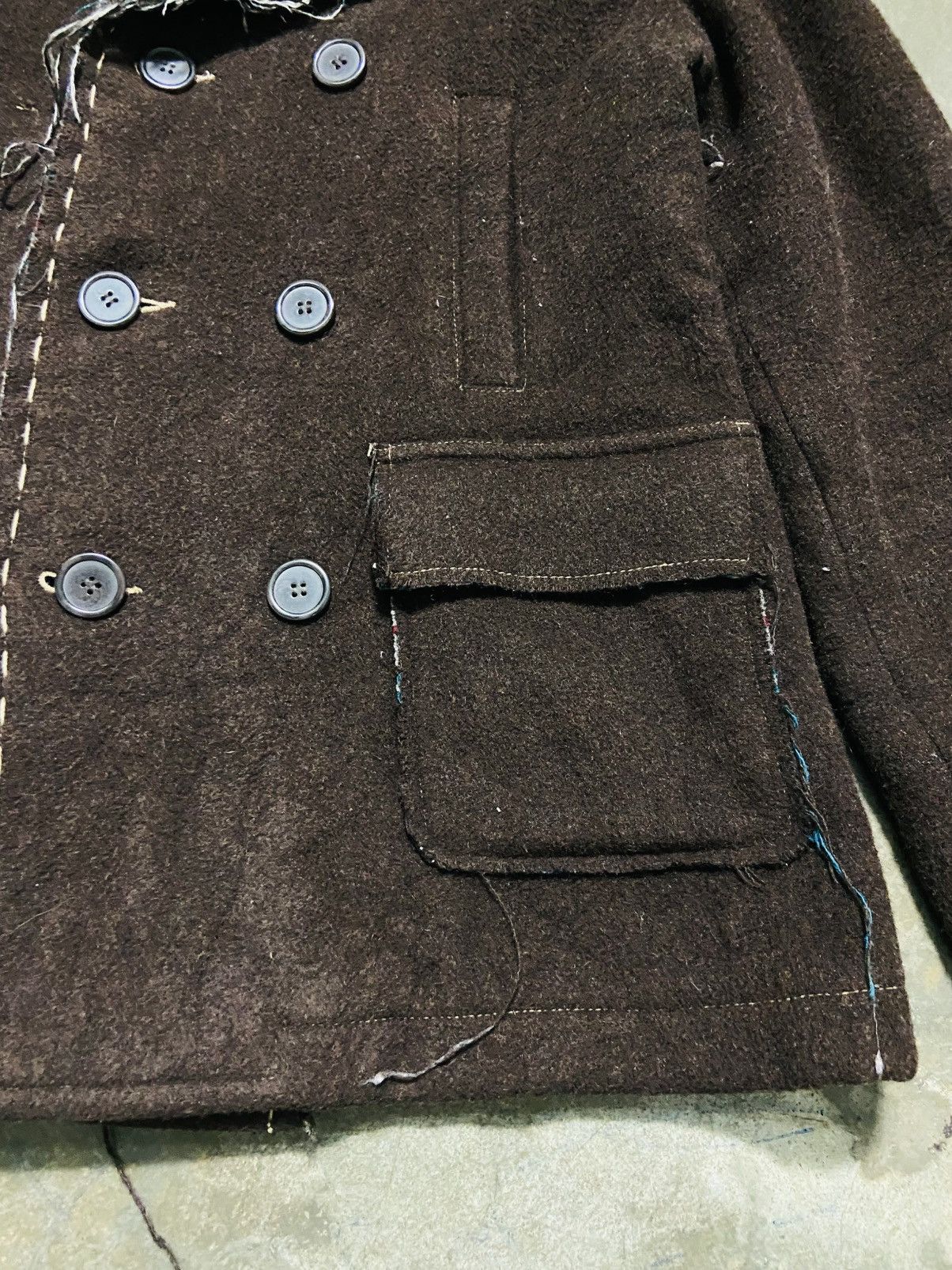 Japanese Brand Kapital Inspire - Nine Ten Plus Double Breasted Wool Jacket Size S / US 4 / IT 40 - 7 Thumbnail