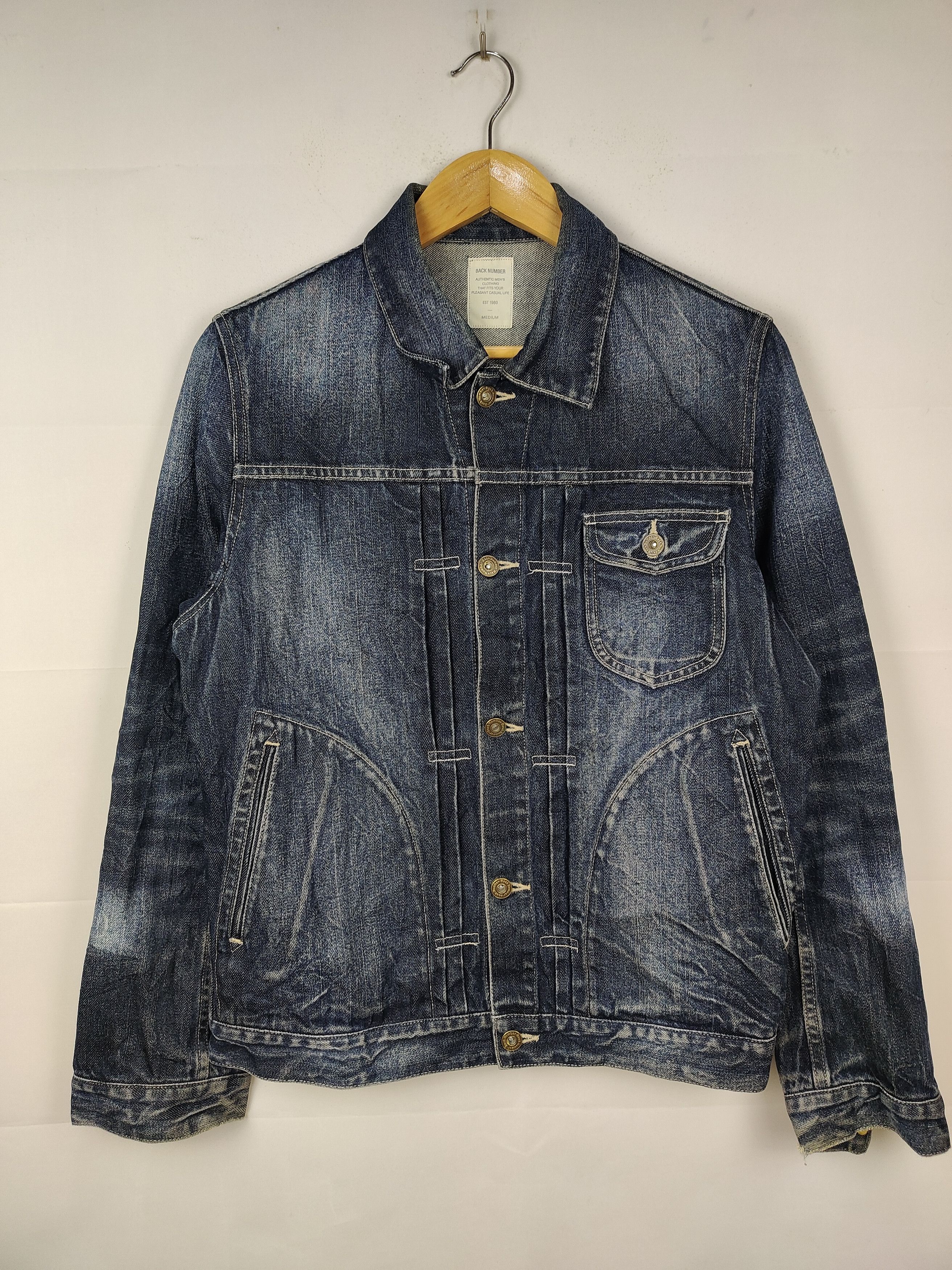 Japanese Brand Back Number Denim Jacket Size US M / EU 48-50 / 2 - 1 Thumbnail