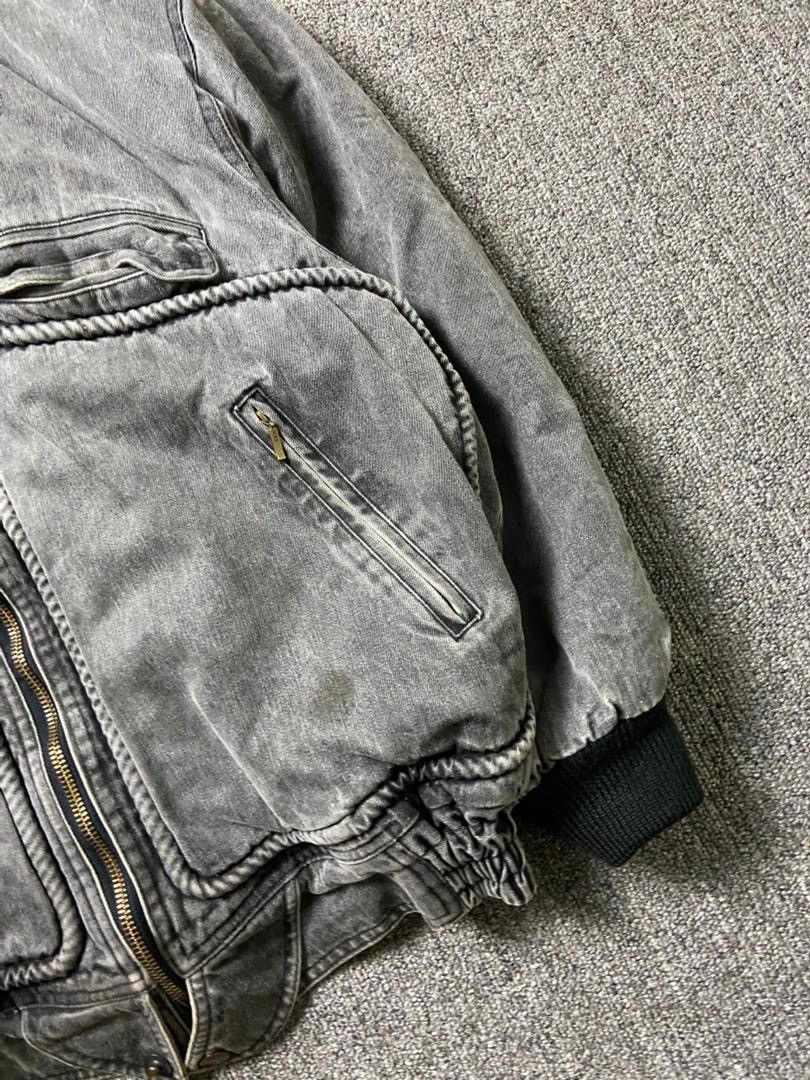 Japanese Brand Play Lord Brand Fur Denim Bomber Jacket (189) Size US S / EU 44-46 / 1 - 8 Thumbnail