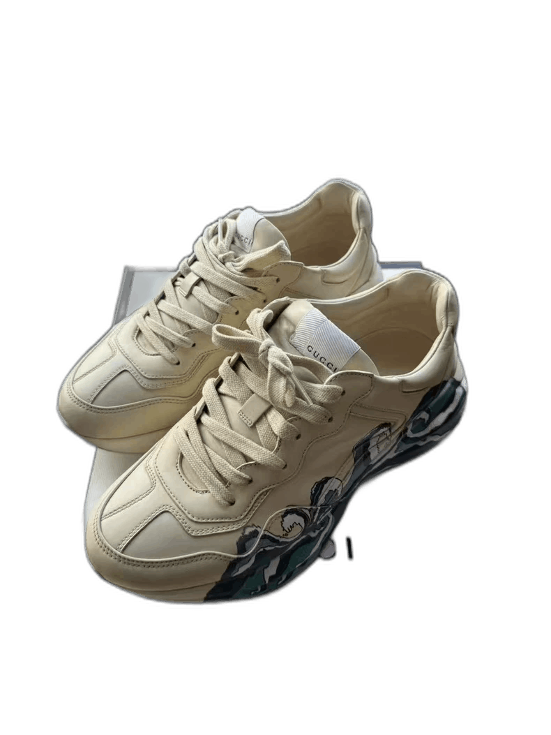 Gucci Gucci Rhyton Ivory Dad Sneakers Size US 10 / EU 43 - 1 Thumbnail