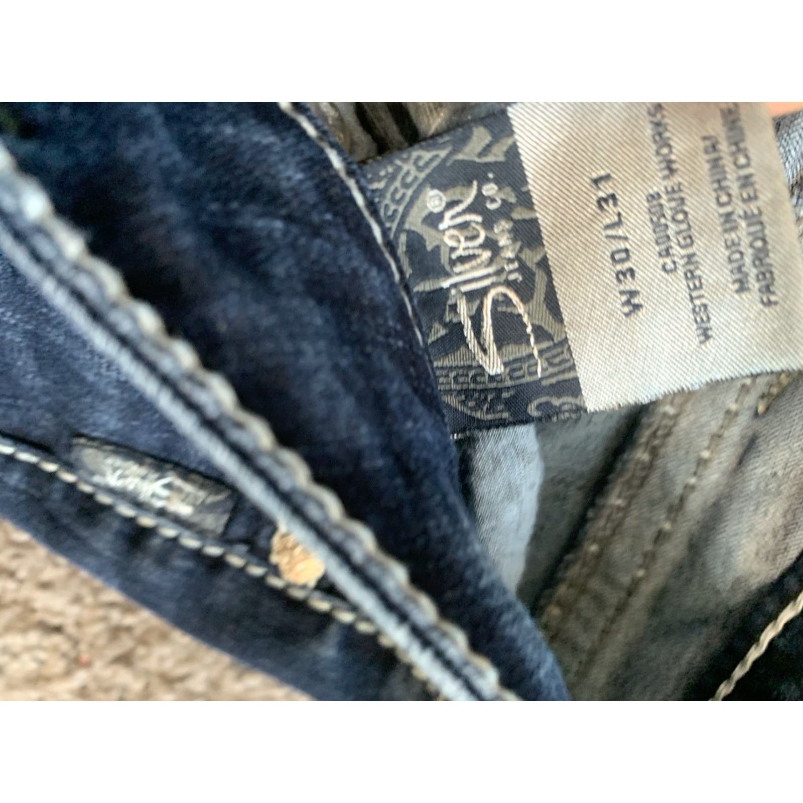 Silver Jeans Co. Silver Jeans Natsuki Sharp Unique Pockets Women's Size 30x26 Denim Blue Cotton Blend Jeans Size 30" / US 8 / IT 44 - 7 Thumbnail
