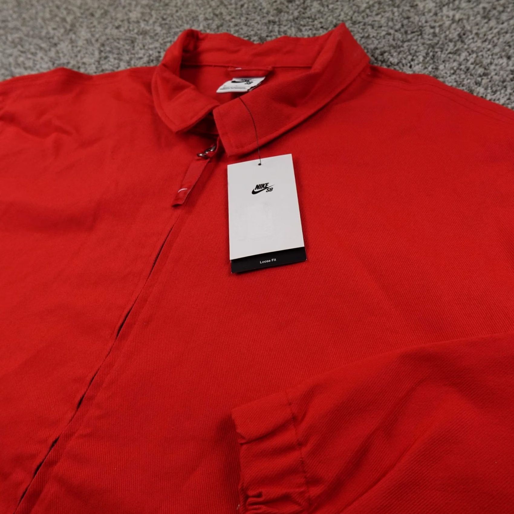 Nike Nike Jacket Mens XL Red Loose Twill Full Zip SB Skateboarding Coat Size US XL / EU 56 / 4 - 2 Thumbnail