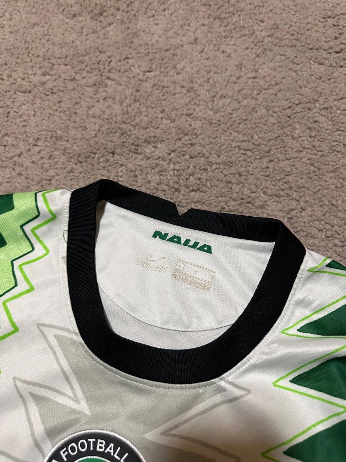 Nike Nike Nigeria 2020/21 Home Football Shirt Soccer Jersey Sz L Size US L / EU 52-54 / 3 - 4 Thumbnail