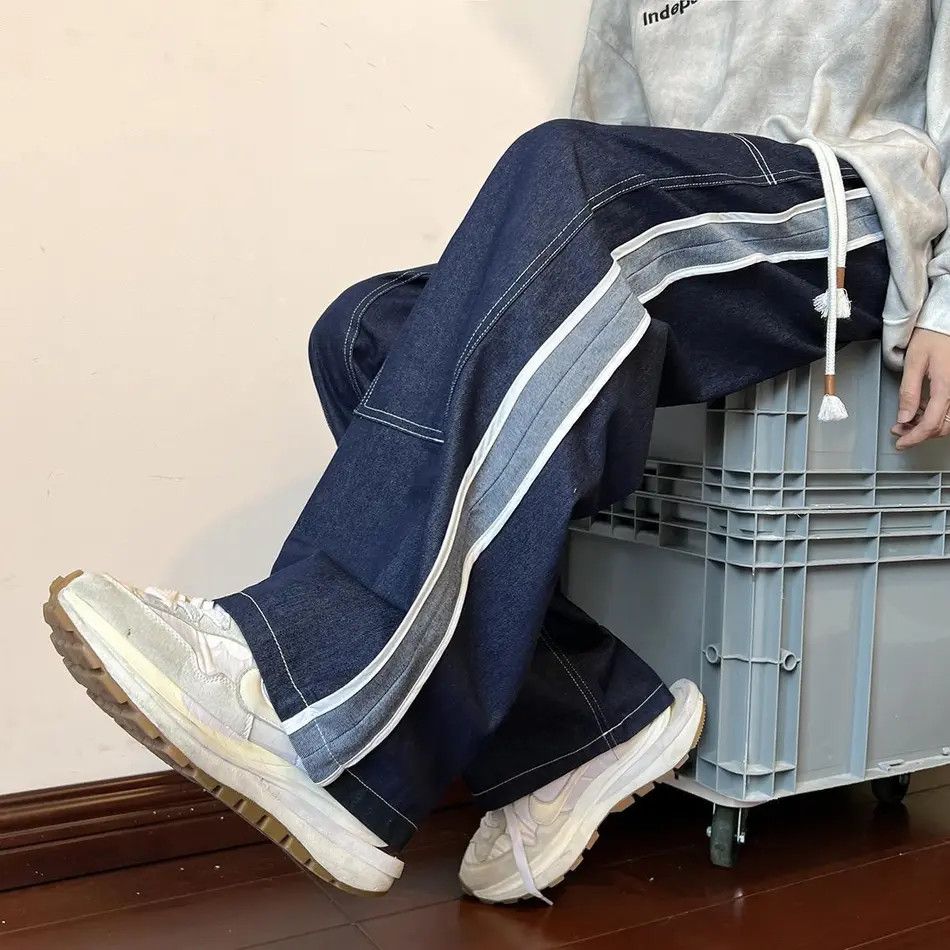 Japanese Brand × Jean Loose straight leg high street jeans Size US 32 / EU 48 - 4 Thumbnail