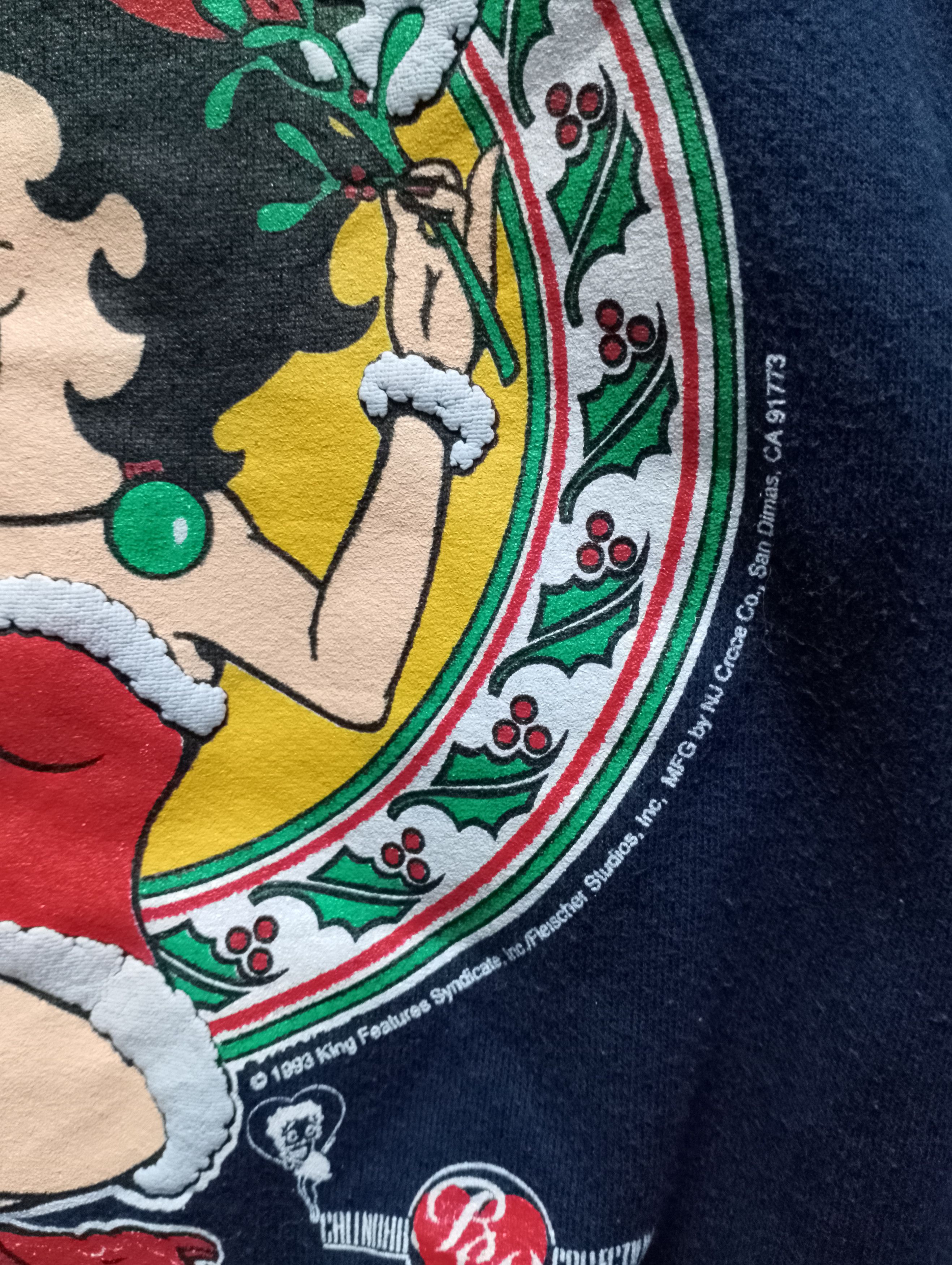Vintage Vintage Betty Boop “Jingle Boop” Christmas Sweatshirt Size US S / EU 44-46 / 1 - 4 Thumbnail