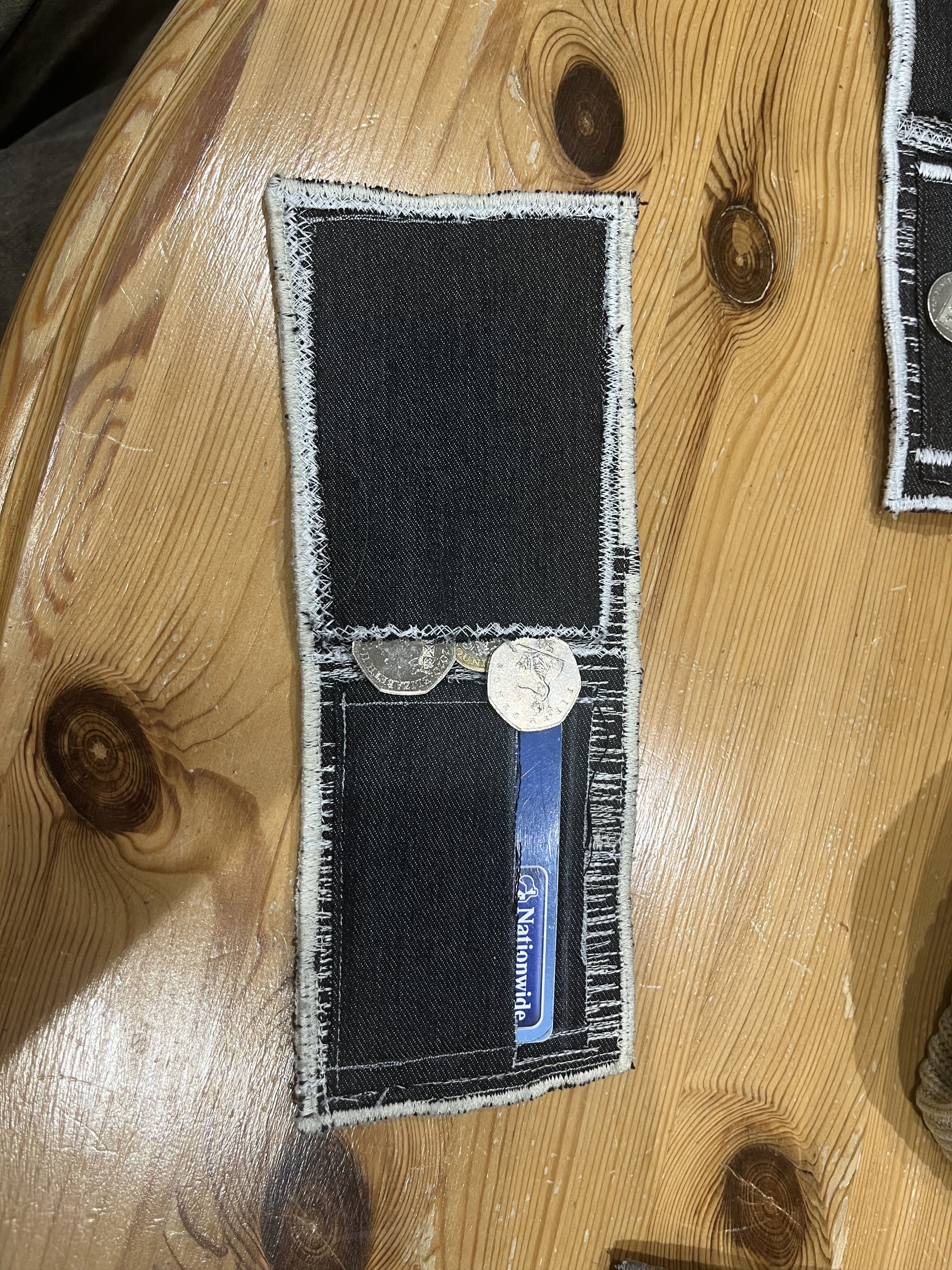 Handmade machine sewed wallet Size ONE SIZE - 4 Thumbnail