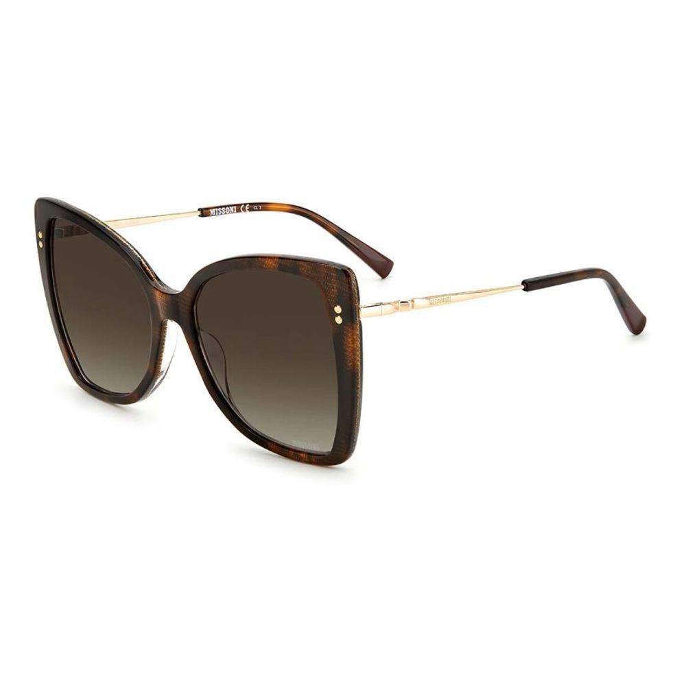 Missoni Brown Metal Women's Sunglasses Size ONE SIZE - 1 Thumbnail