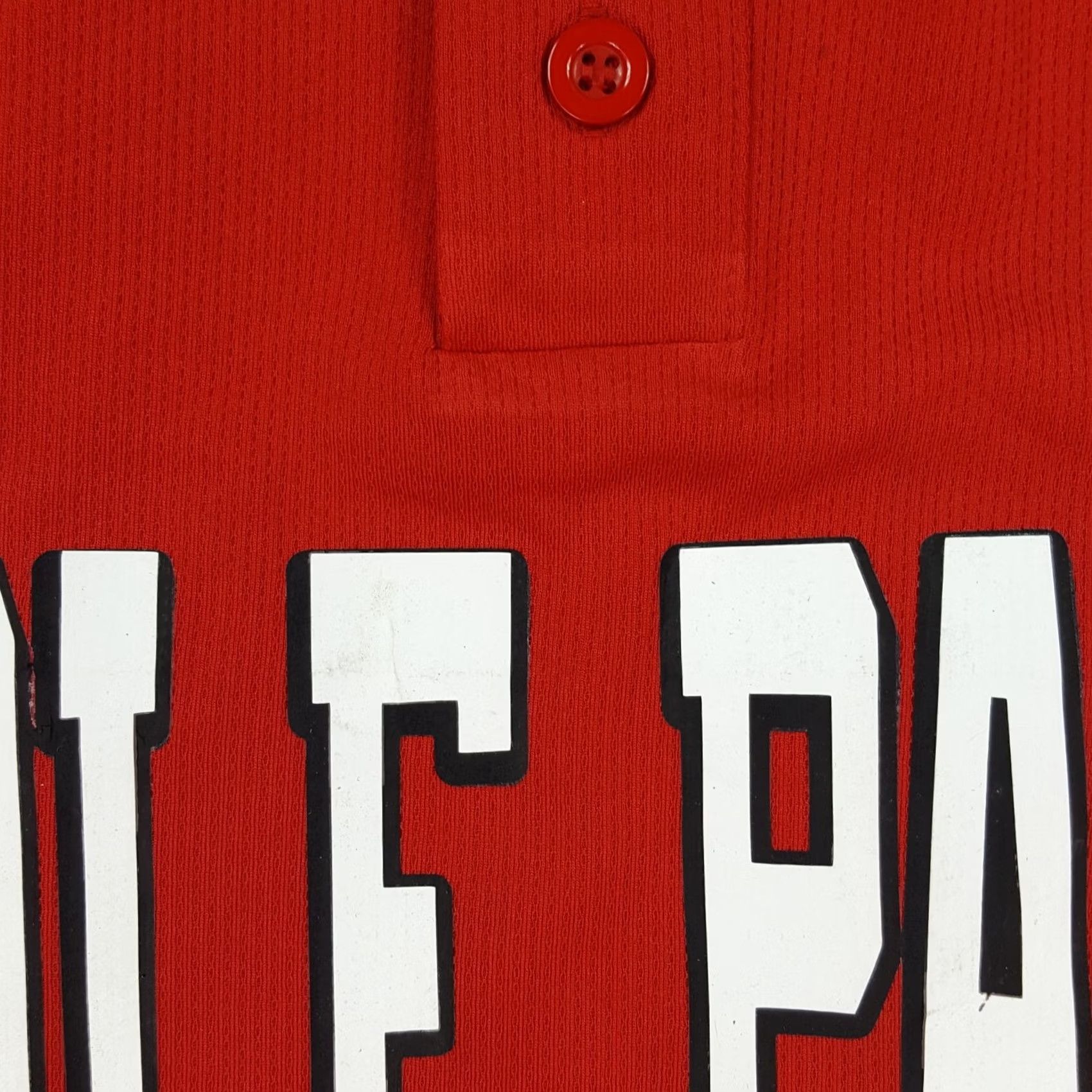 Vintage VINTAGE North Carolina Wolfpack NC State Size S Red Athletic Henley Warmup Shirt Size US S / EU 44-46 / 1 - 6 Thumbnail