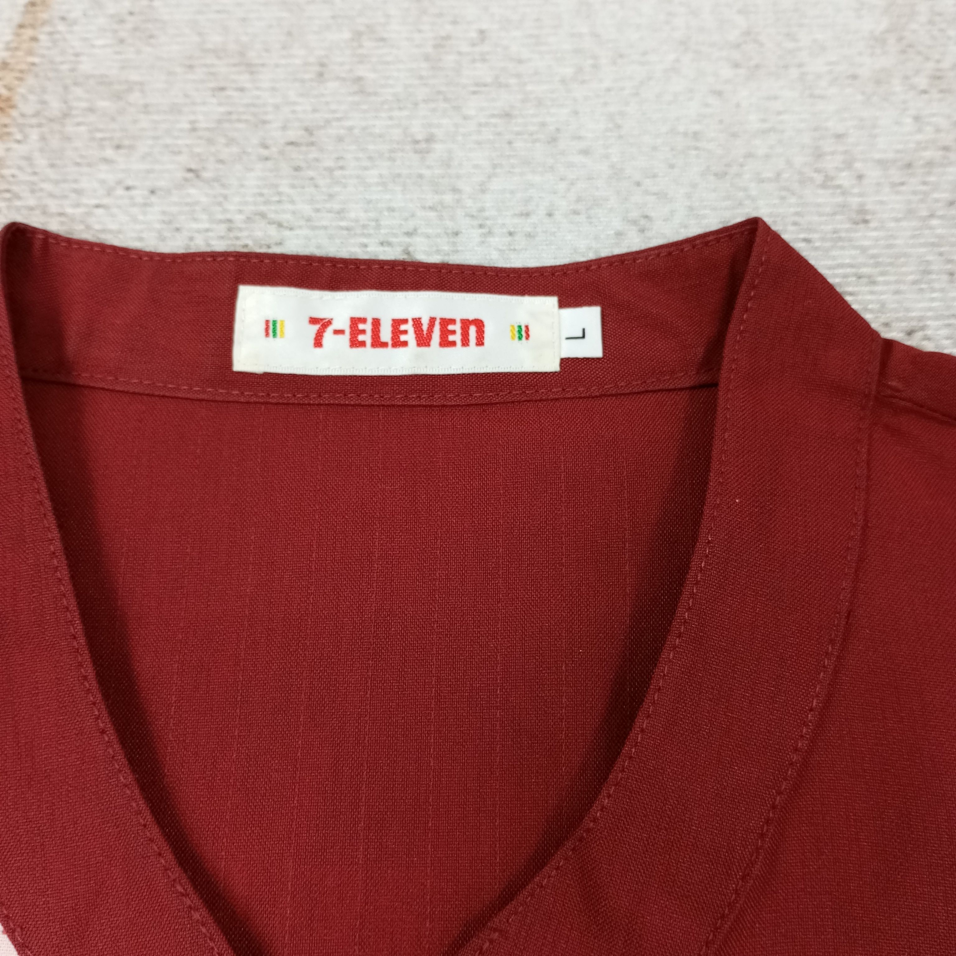Japanese Brand 7-Eleven Japanese Workwear Uniform Shirt Jacket C239N31 Size US L / EU 52-54 / 3 - 7 Thumbnail