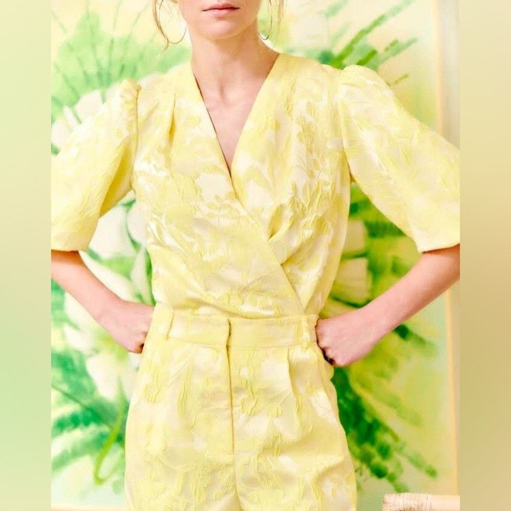 Amanda Uprichard Amanda Uprichard New York dolly bodysuit yellow floral Port Size M / US 6-8 / IT 42-44 - 1 Thumbnail