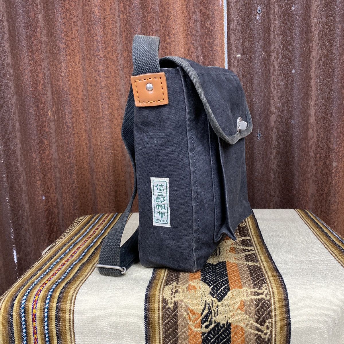 Ichizawa Shinzaburo Hanpu Ichizawa Shinzaburo Hanpu Heavy Weight Canvas Crossbody Bag Size ONE SIZE - 2 Thumbnail