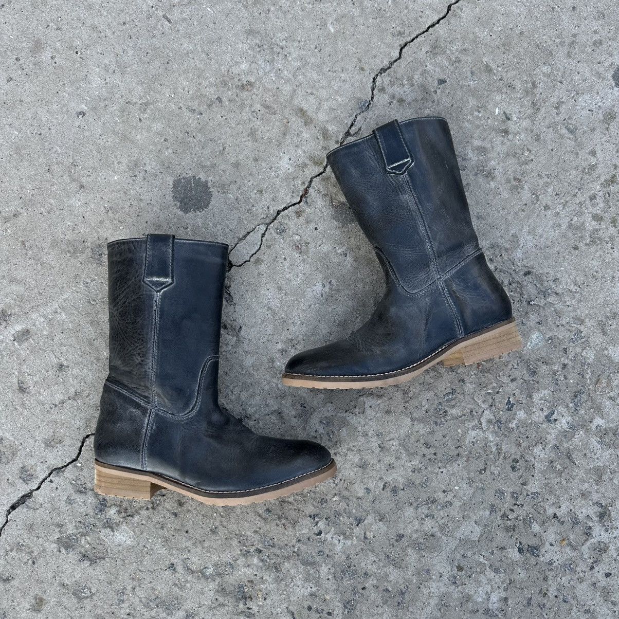 Leather Vintage Women’s Leather Boots HIP Y2K 00s USA Size 37 Size US 7 / IT 37 - 2 Thumbnail