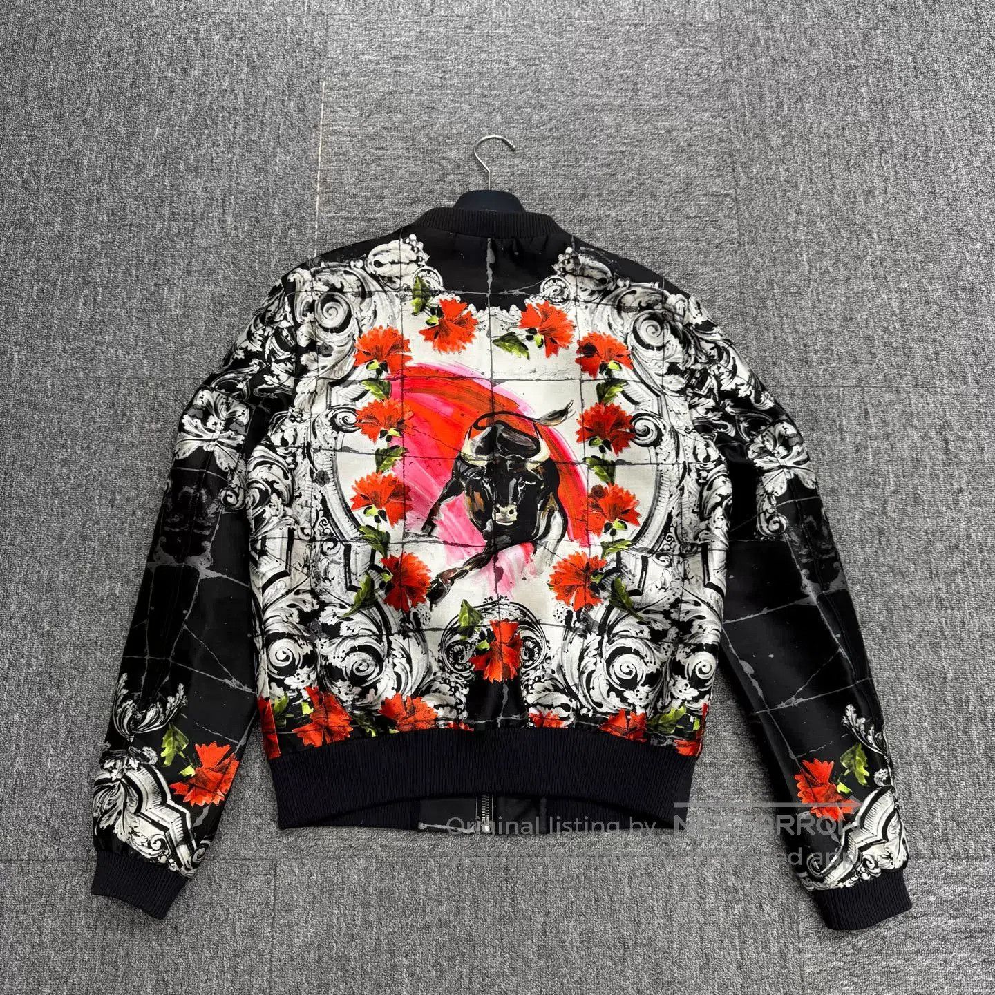 Dolce & Gabbana DG Ink Flower Print Jacket. Size US M / EU 48-50 / 2 - 6 Thumbnail
