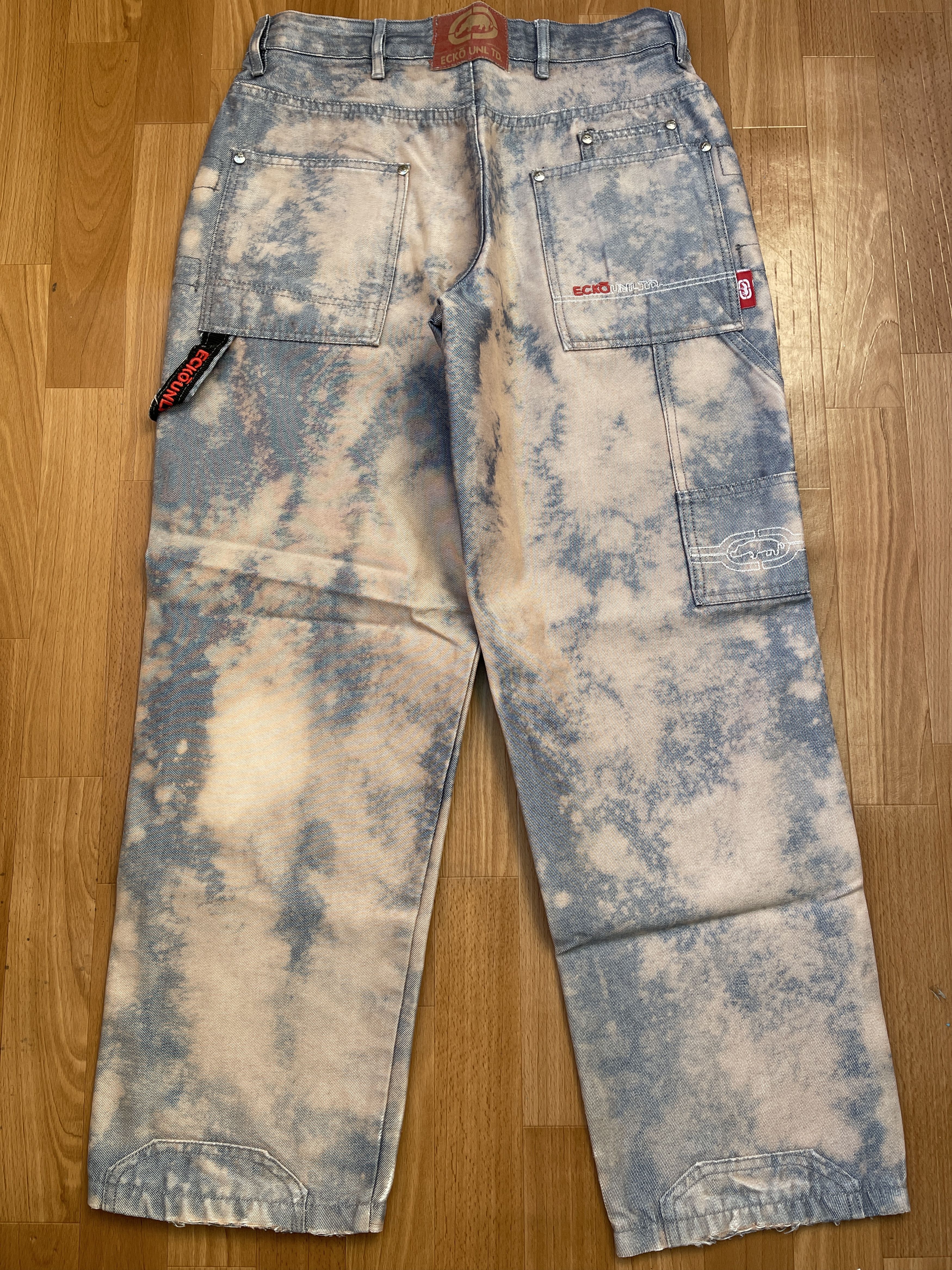 Ecko Unltd. Ecko Unltd jeans, baggy, vintage 90s hip hop skater Y2K W 32 Size US 32 / EU 48 - 2 Thumbnail