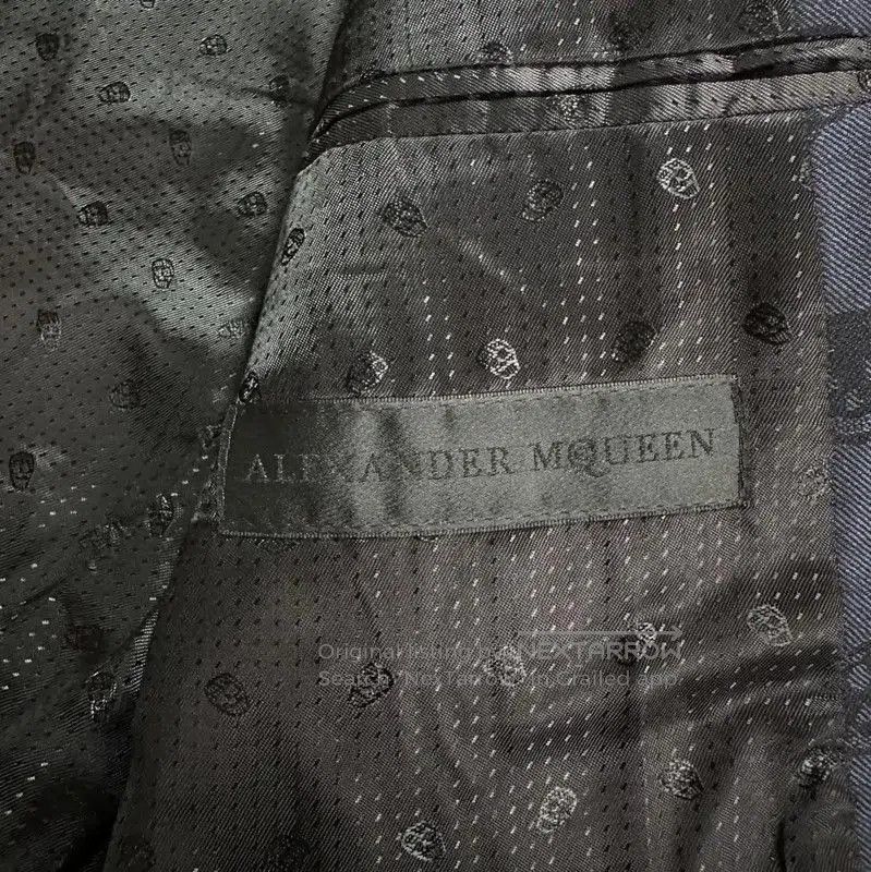 Alexander McQueen Alexander McQueen XL Navy Wool Men's Coat . Size US XL / EU 56 / 4 - 4 Thumbnail