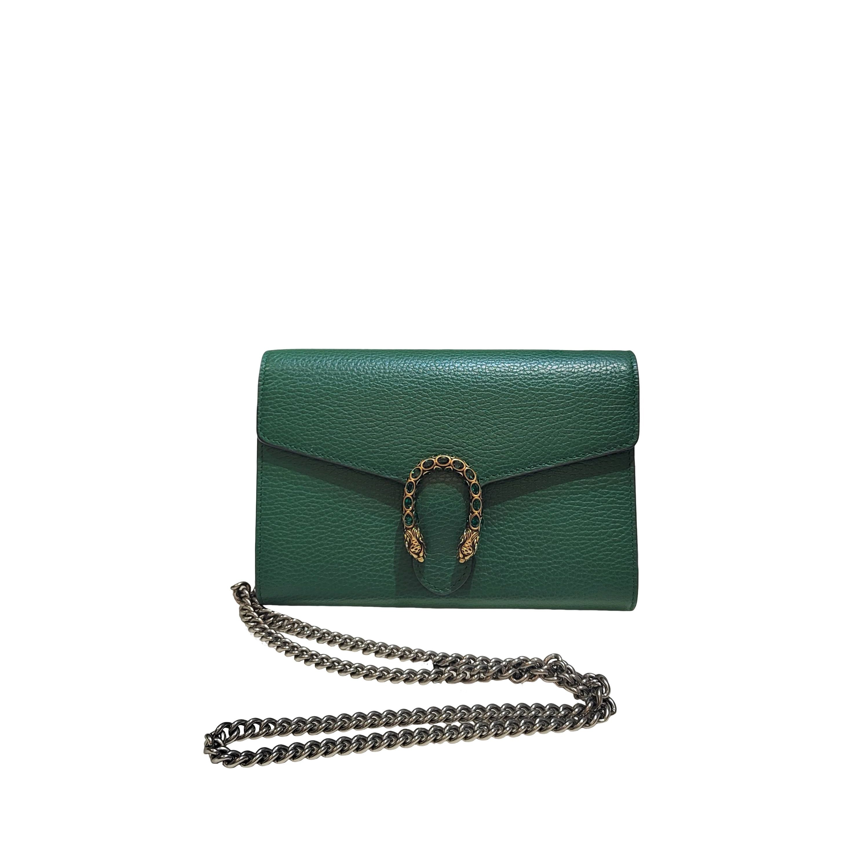 Gucci Gucci Dionysus Leather Tiger Head Chain Bag Size ONE SIZE - 1 Thumbnail