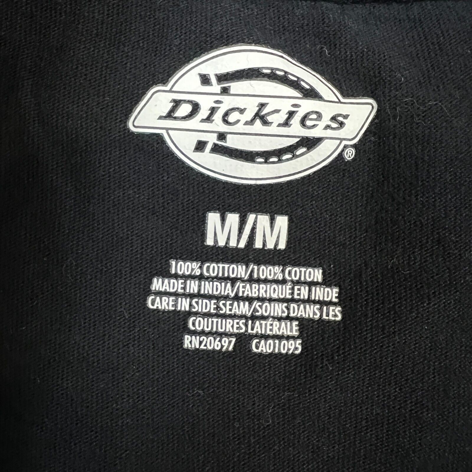 Dickies × Vintage Dickies T Shirt Black Blank Classic Logo Workwear Pocket Tee Size US M / EU 48-50 / 2 - 5 Thumbnail