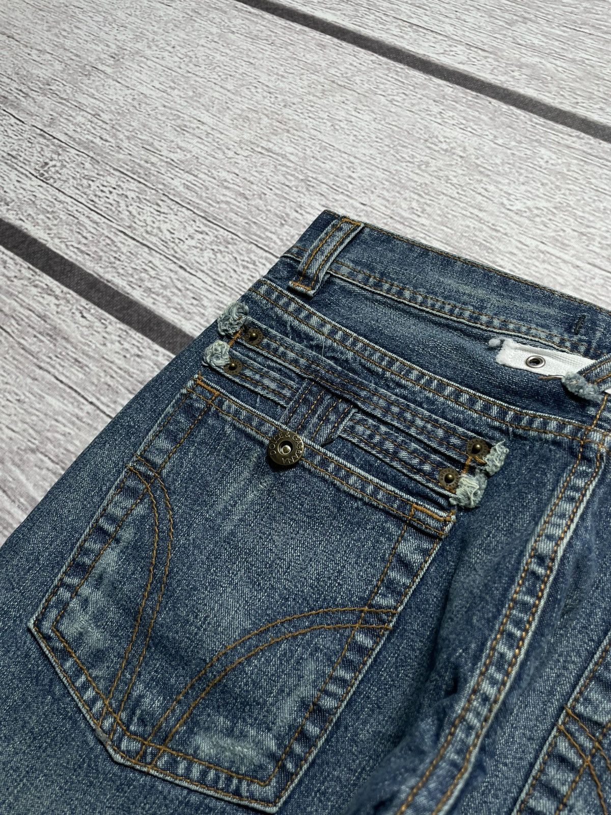 Dolce & Gabbana Dolce & Gabbana Vintage Archive Skull Flared Jeans Size 27" / US 4 / IT 40 - 3 Thumbnail