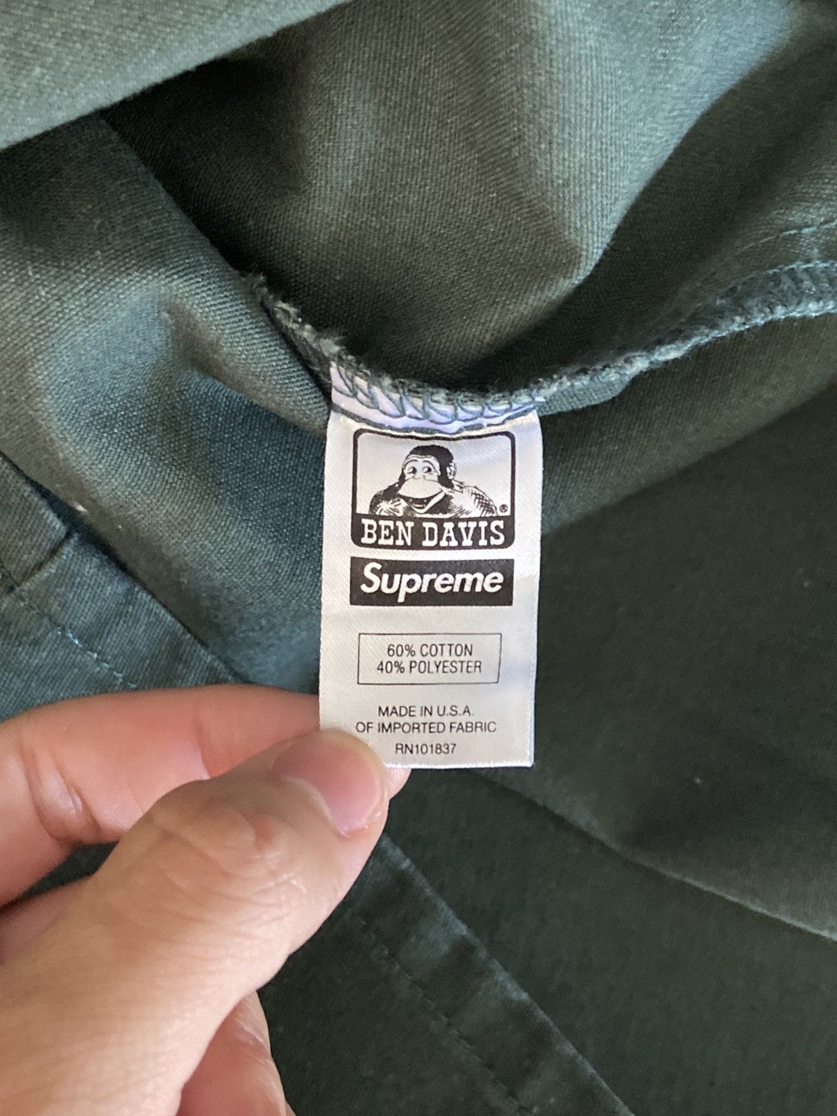 Supreme Supreme Ben Davis Half Zip Work Shirt FW19 Size US M / EU 48-50 / 2 - 5 Thumbnail