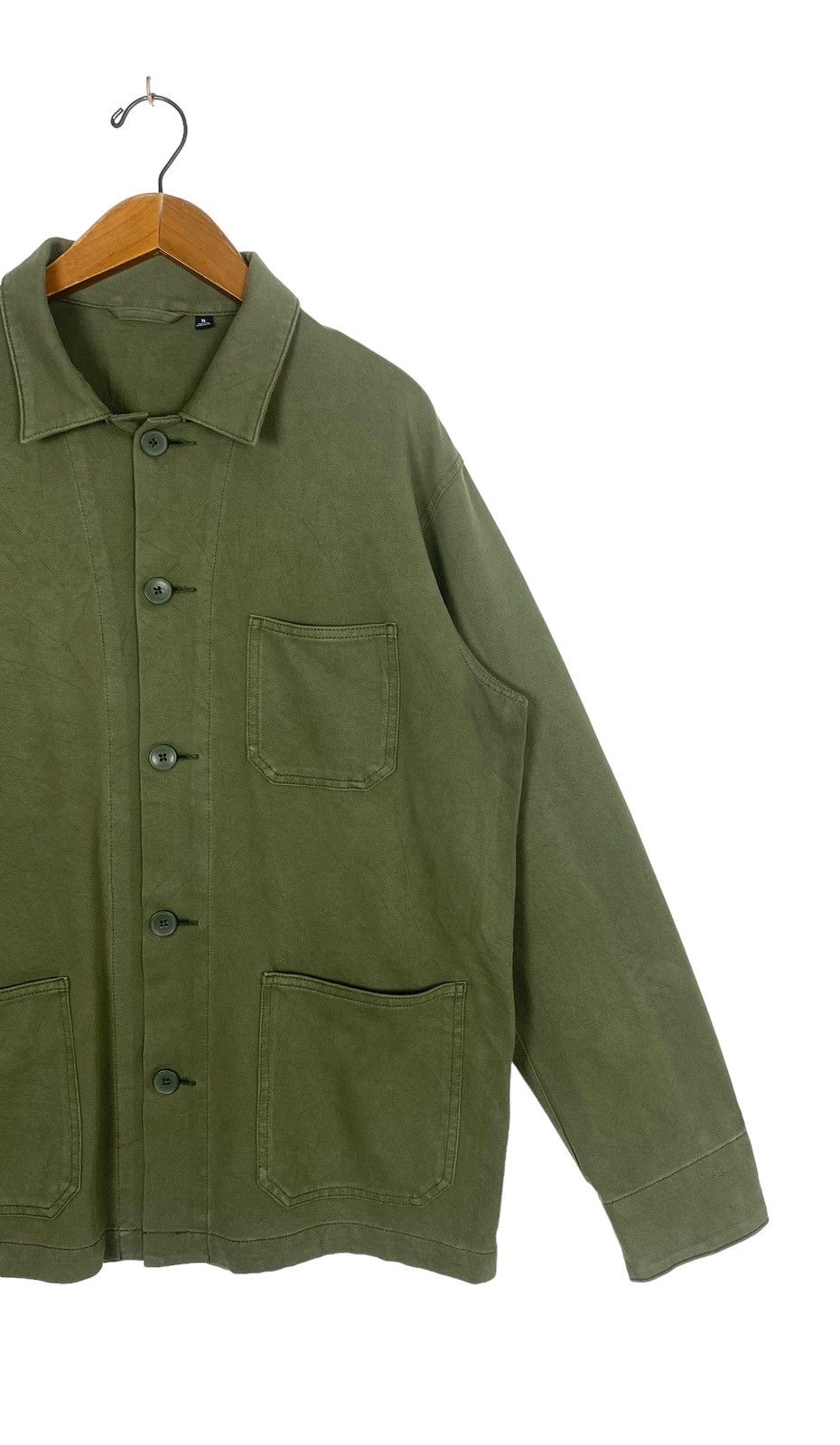 Rare‼️ Uniqlo Chore Shirt Green Army