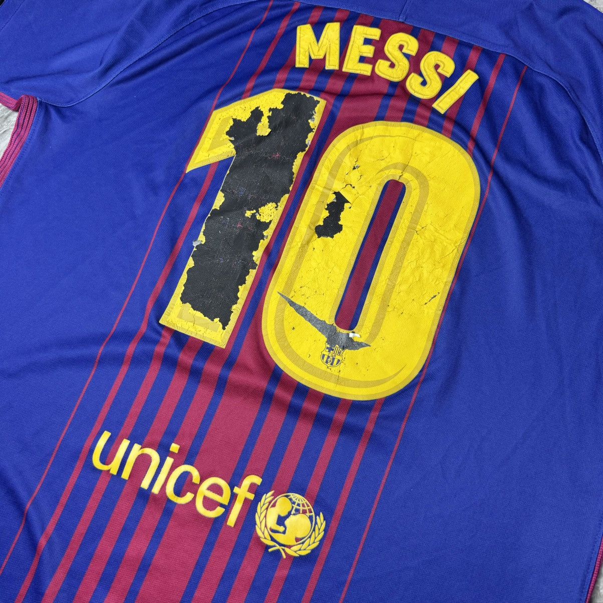 Nike × Vintage Nike Messi Barcelona 2017 2018 Home Size US XL / EU 56 / 4 - 8 Thumbnail